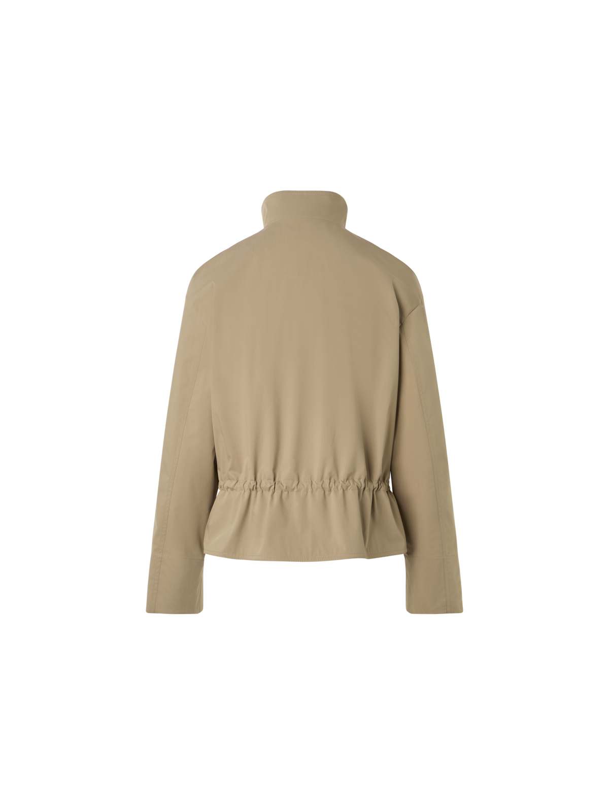 Designer Kurze Baumwoll-Parkajacke mit elastischem Bund