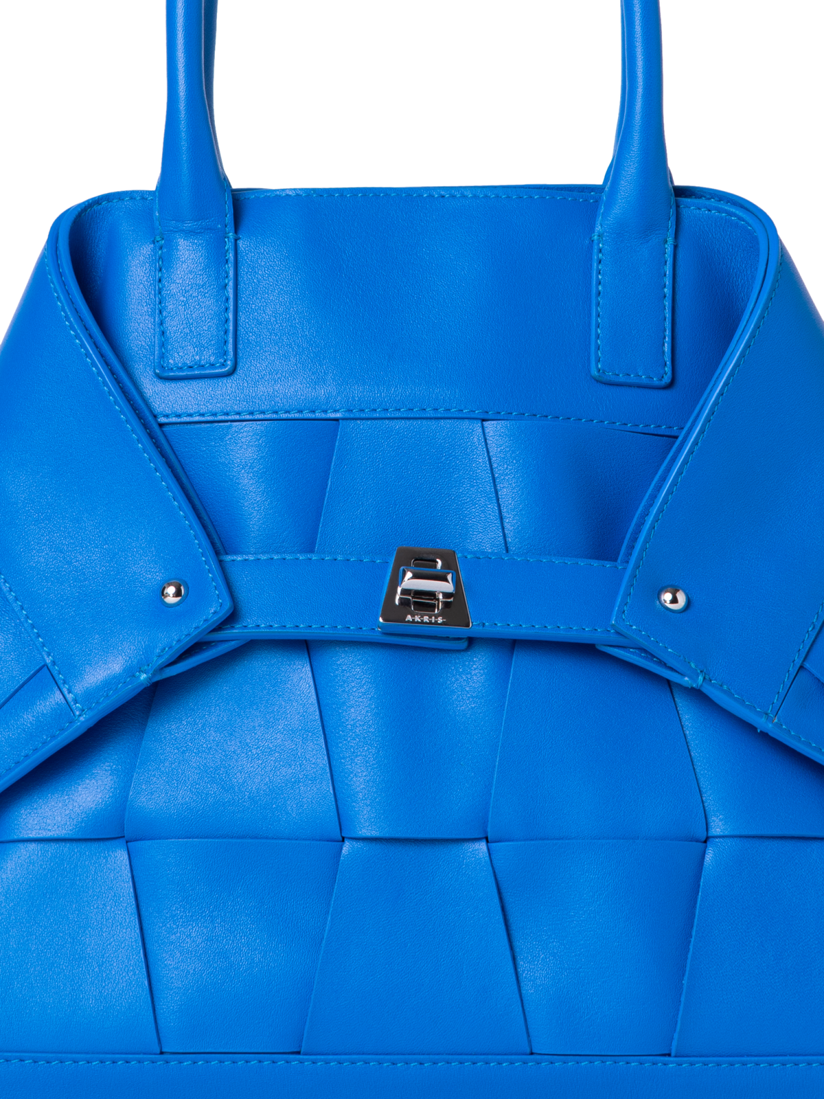 Designer Ai Small Top Handle Tote - Blau