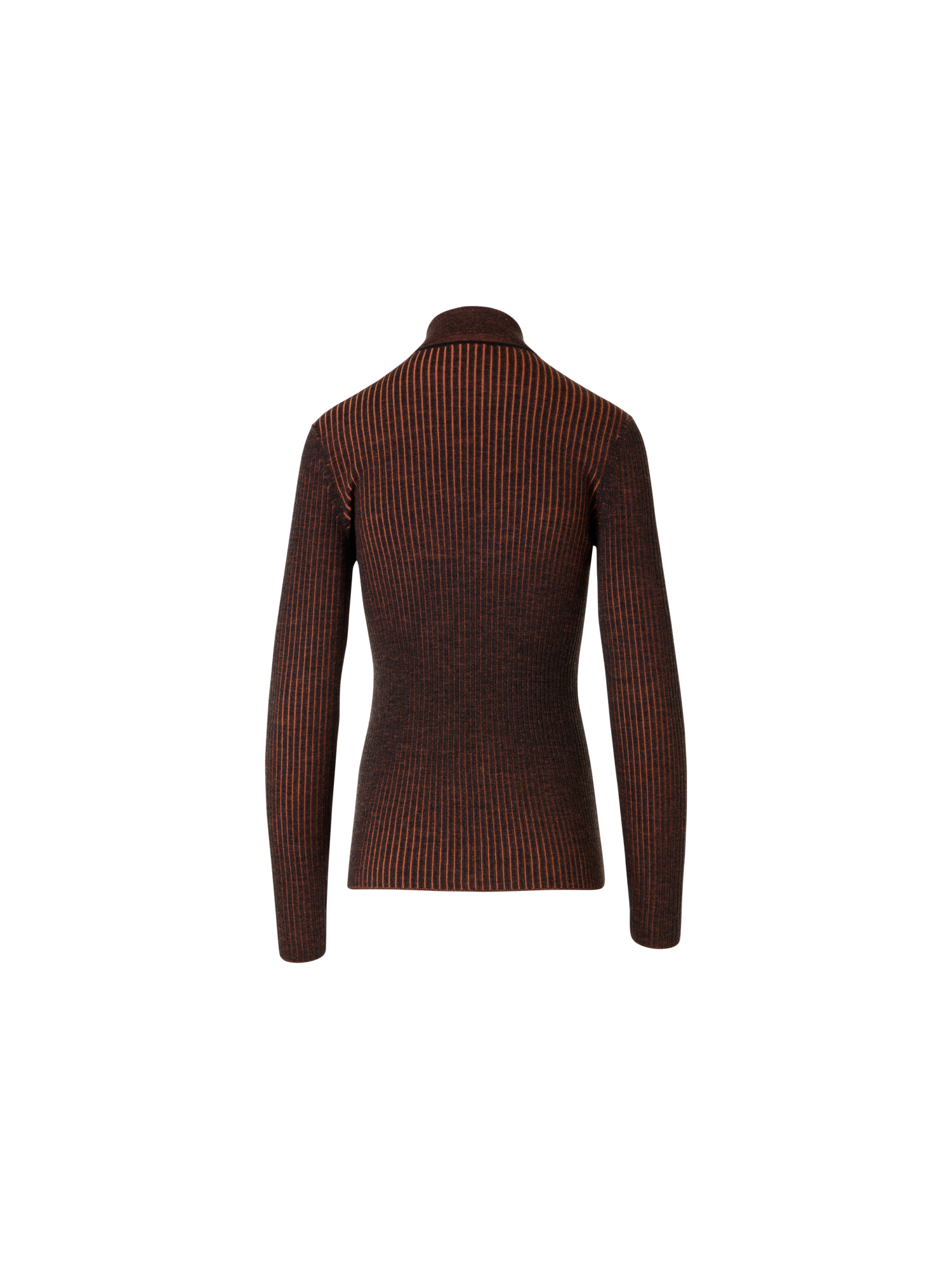 Designer Langärmeliger Strickpullover aus Merinowolle - Bunt