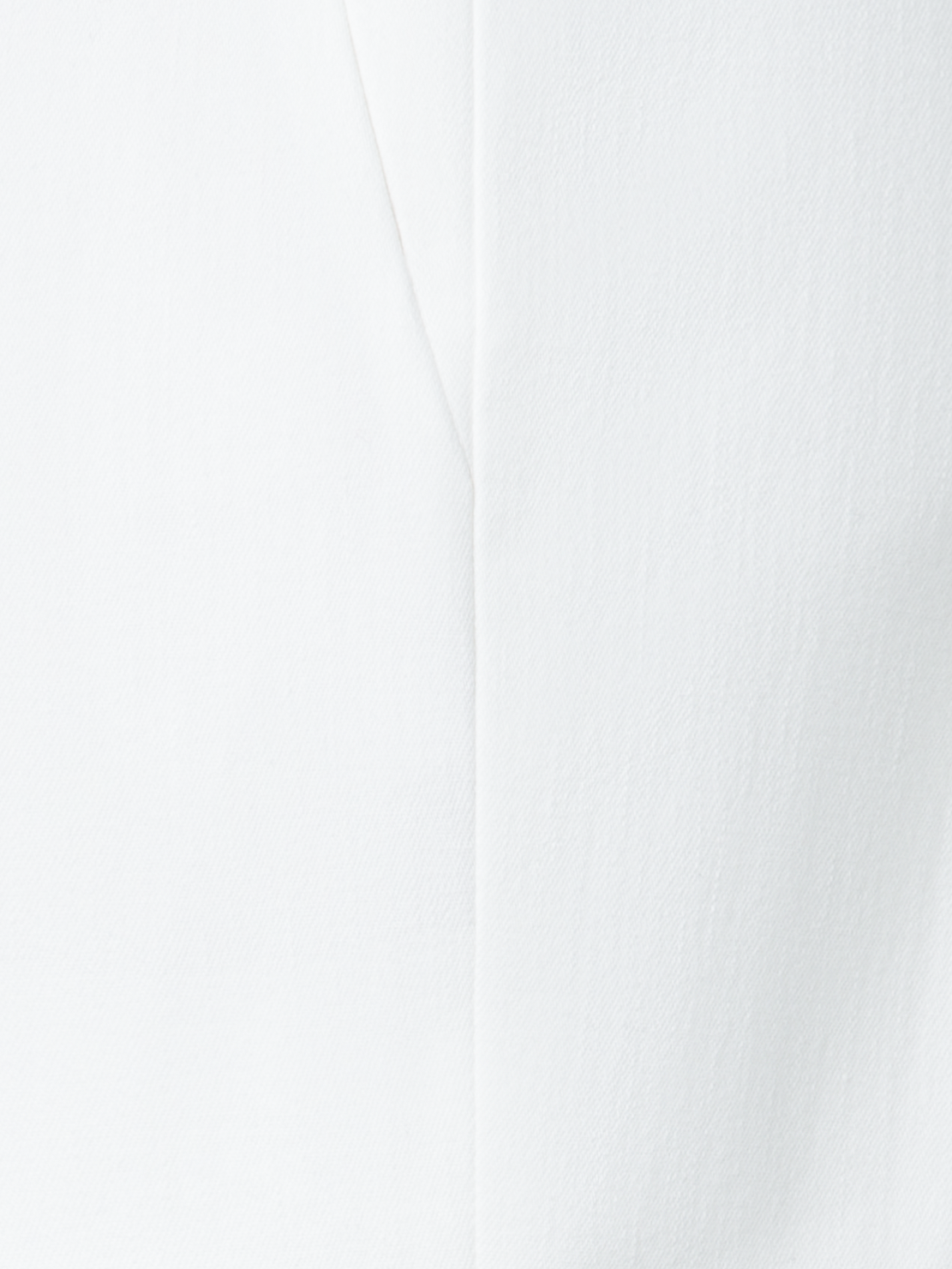 Designer Tapered Hose aus Baumwoll-Denim - Ecru - Weiss