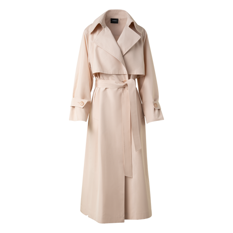 Oversize Seiden-Trenchcoat
