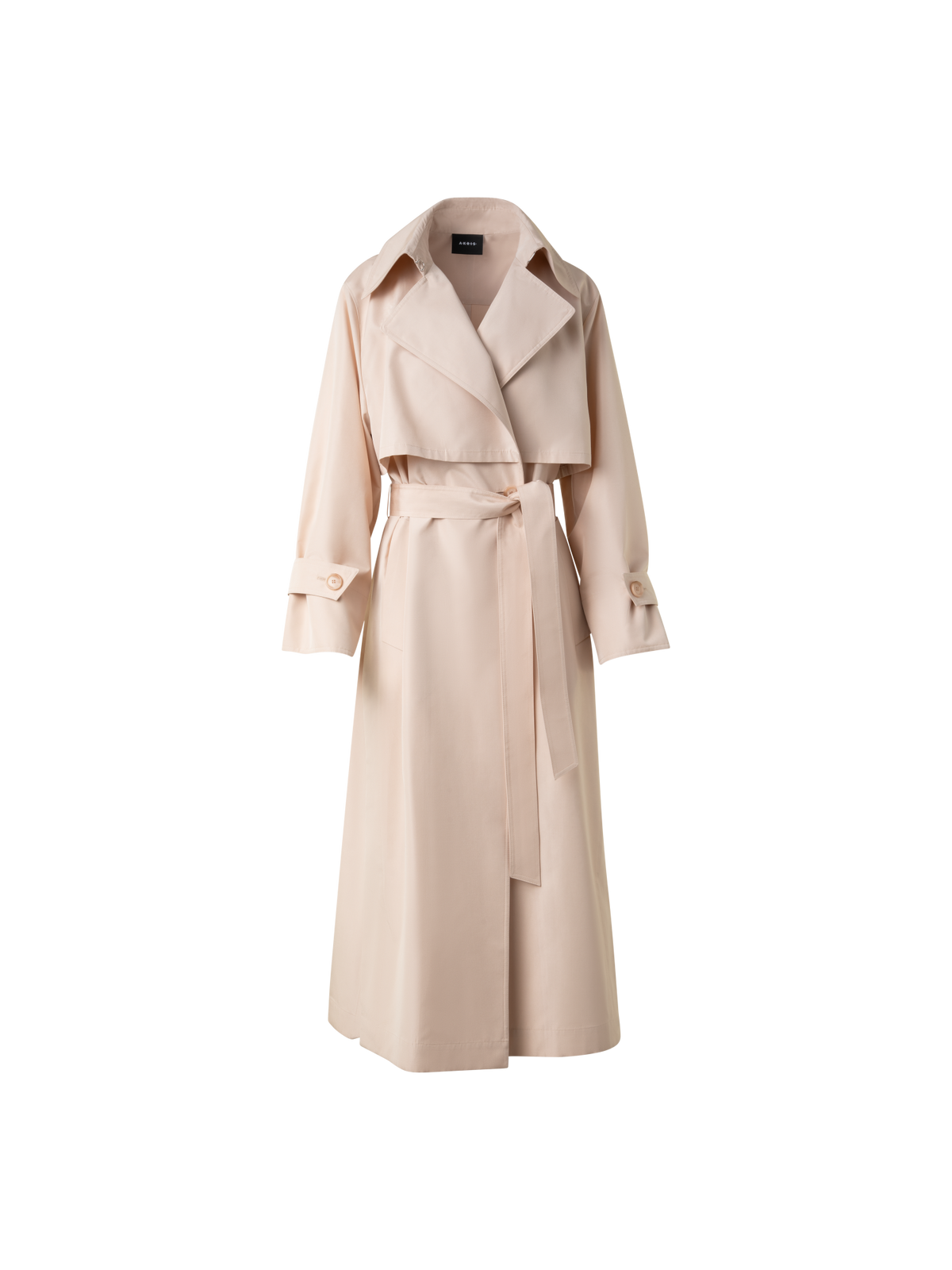 Designer Oversize Seiden-Trenchcoat - Beige
