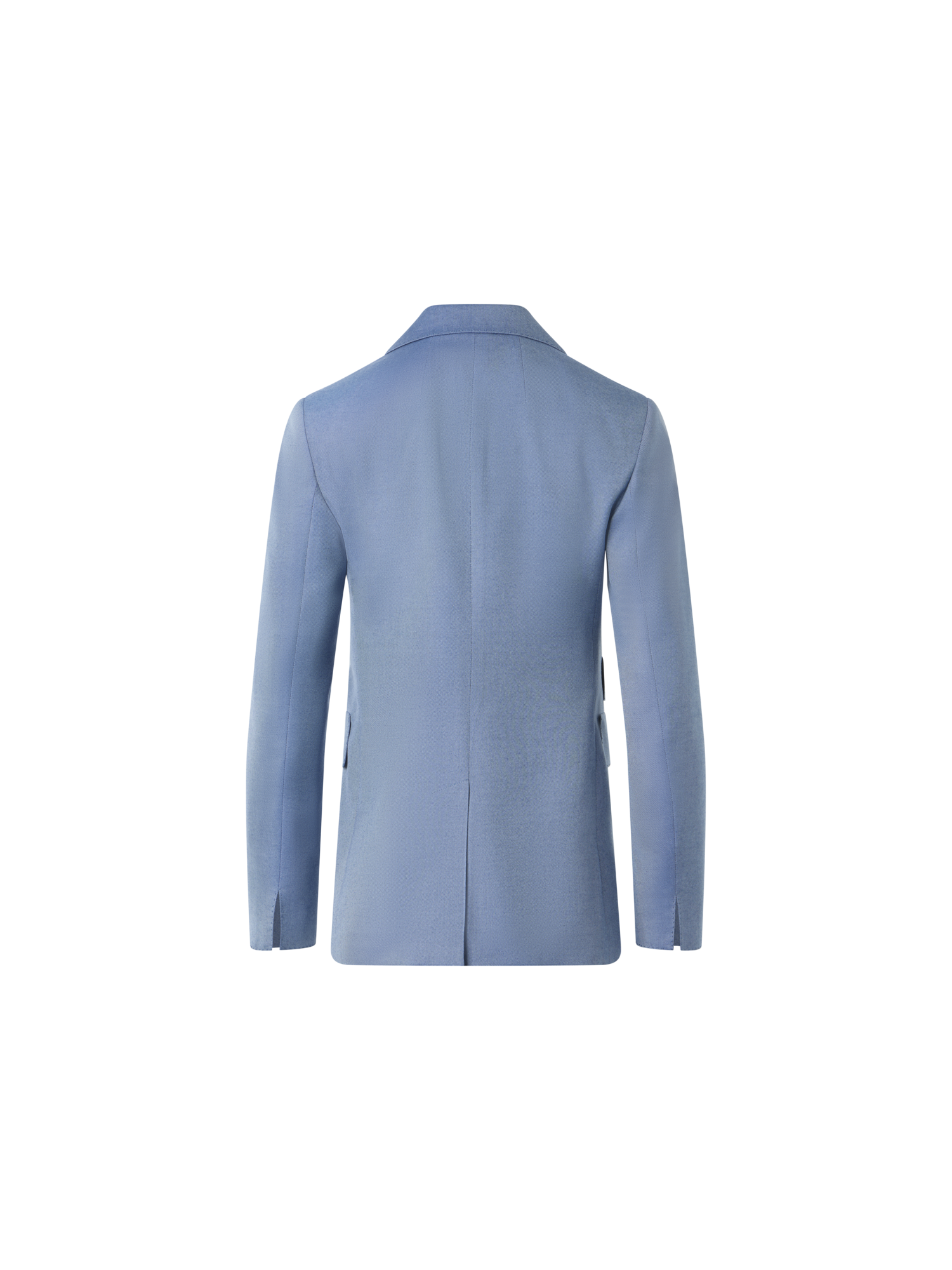 Designer Massgeschneiderte Jacke aus Kaschmir-Seiden-Gabardine - Blau