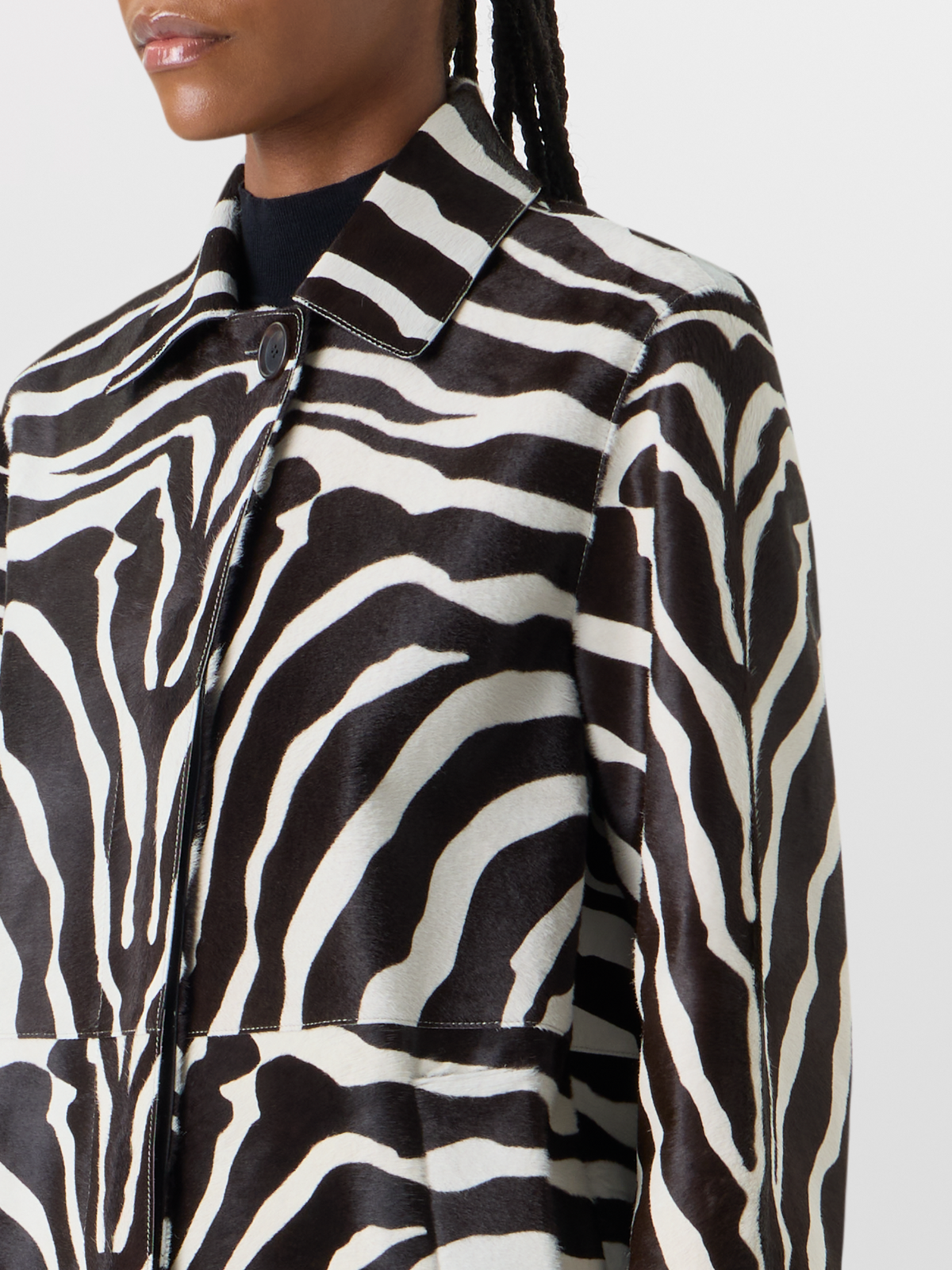 Designer Laron Kurzmantel aus Kalbsleder - Bunt #editorial