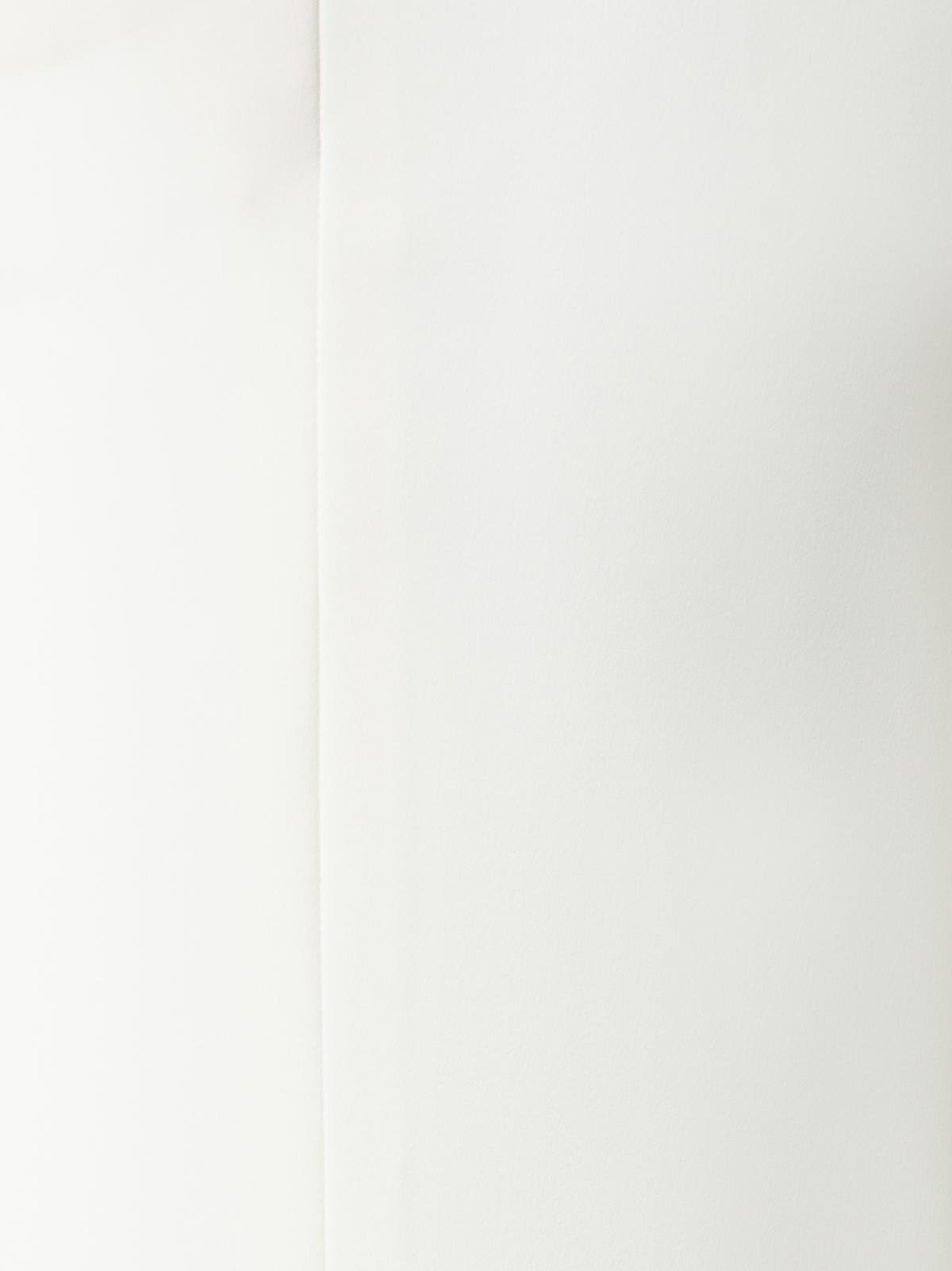 Designer Gerade Laser-Cut-Hose mit elastischem Bund - Ecru - Weiss