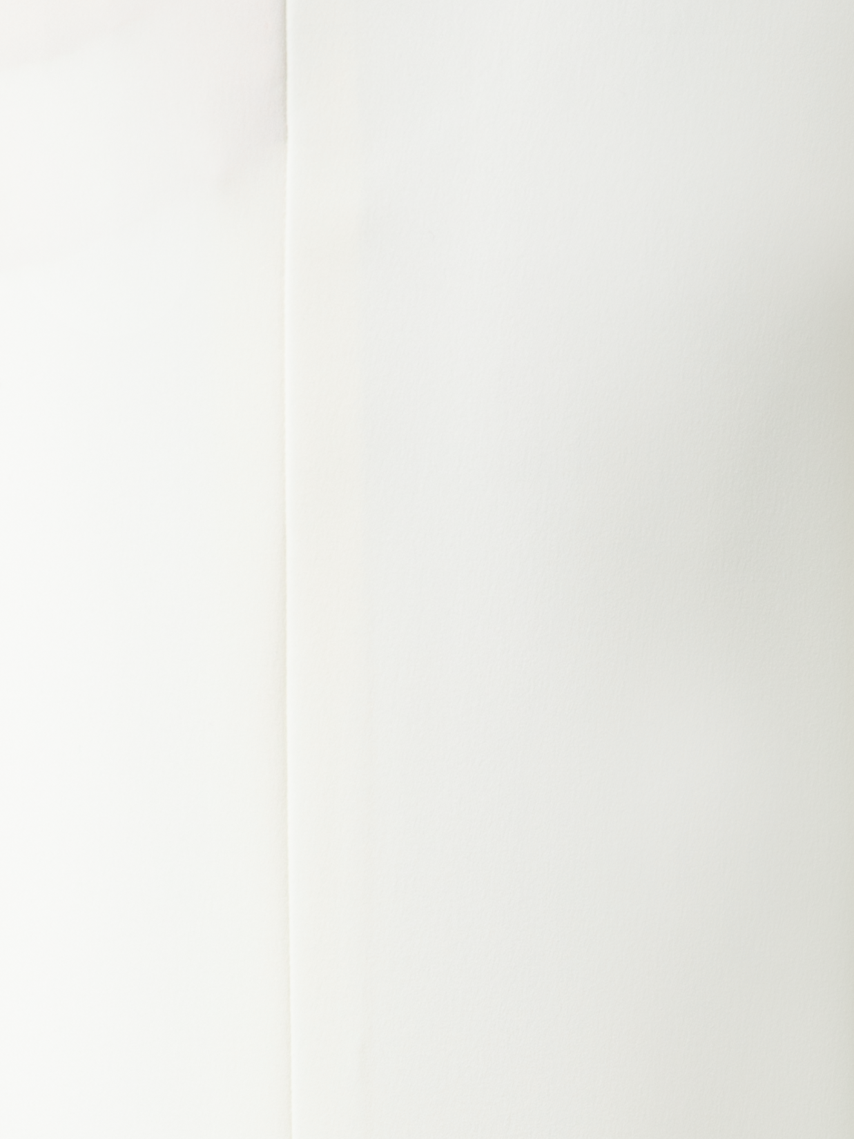 Designer Gerade Laser-Cut-Hose mit elastischem Bund - Ecru - Weiss