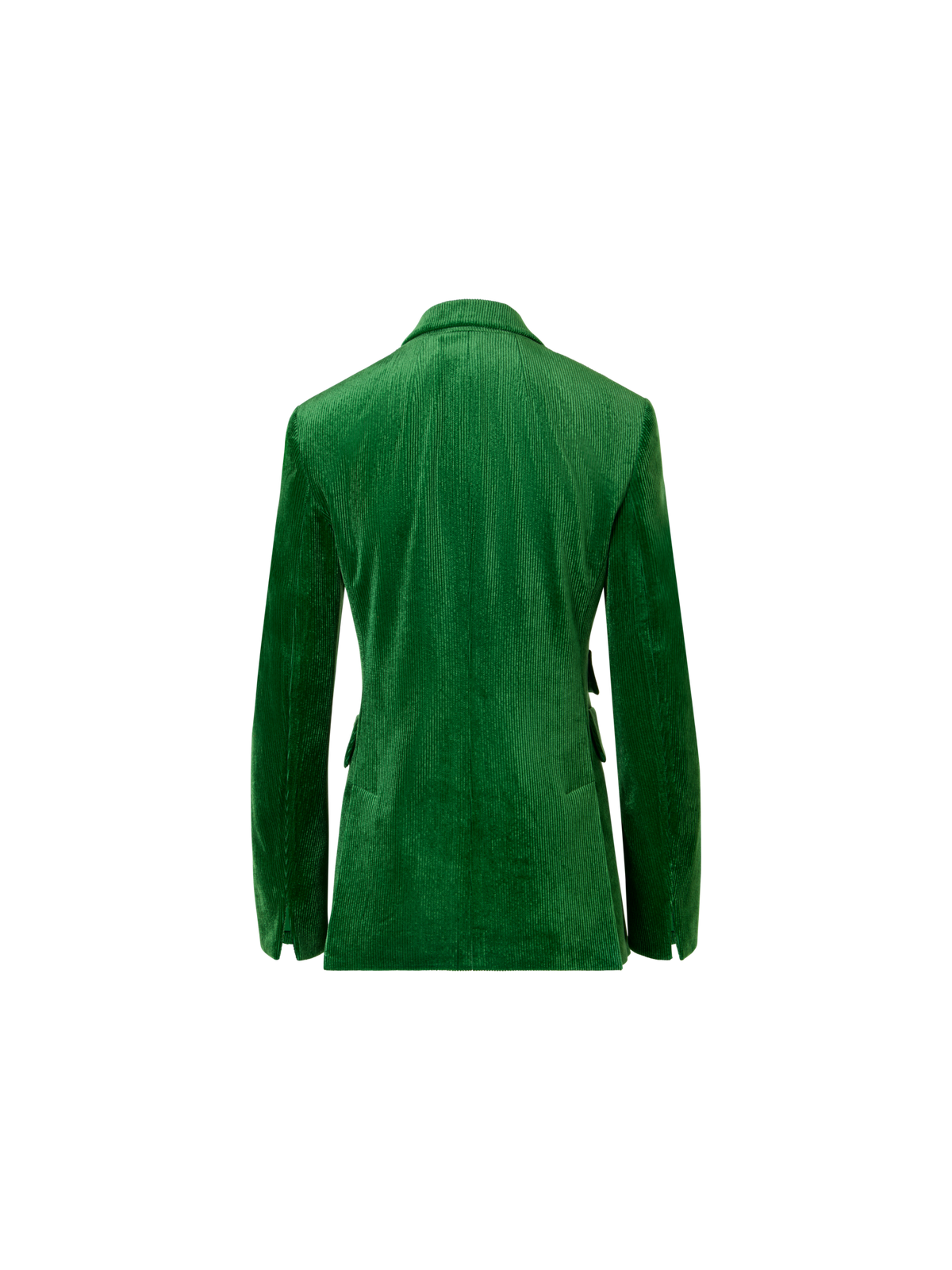 Designer Jacke aus fliessendem Cord - Grün