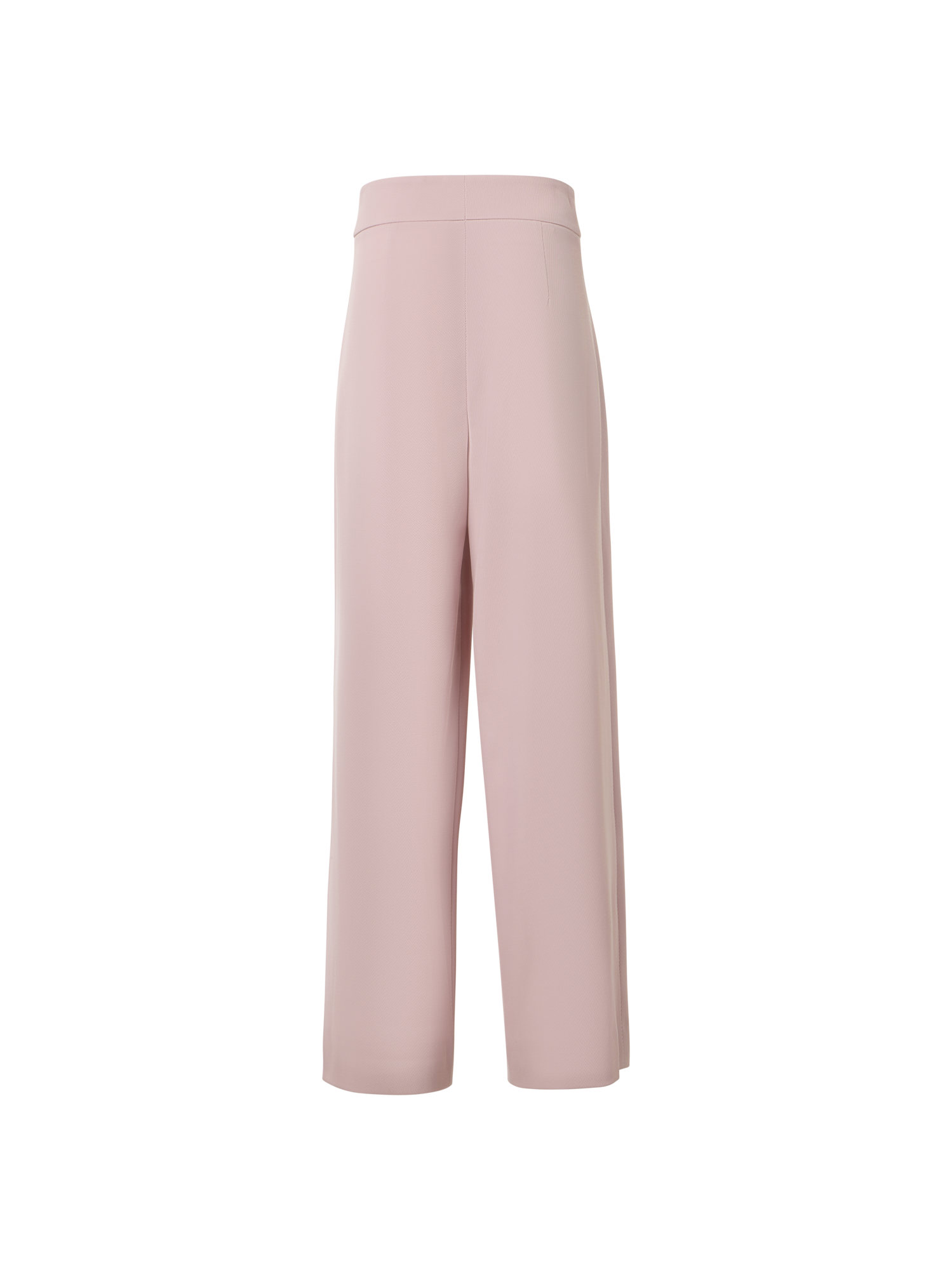 Designer Viscose-Linen Blend High-Waist Large Pleated Pants