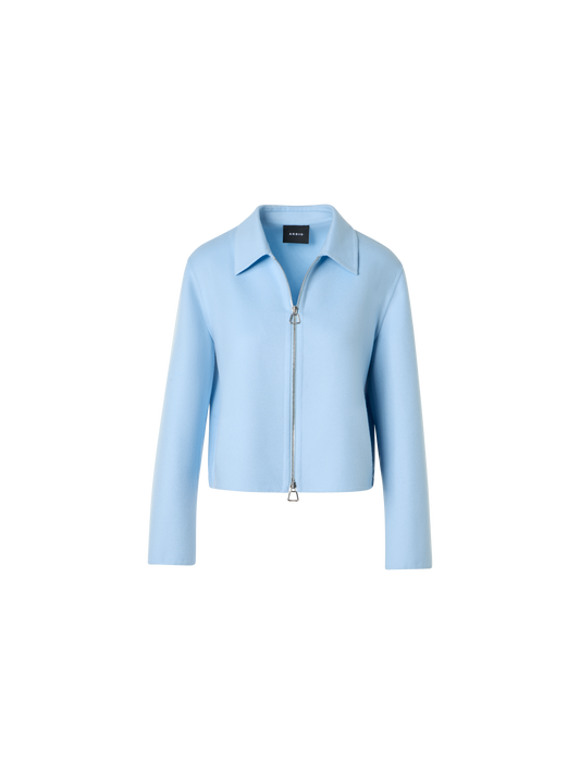 Designer Blouson aus Kaschmir Doubleface