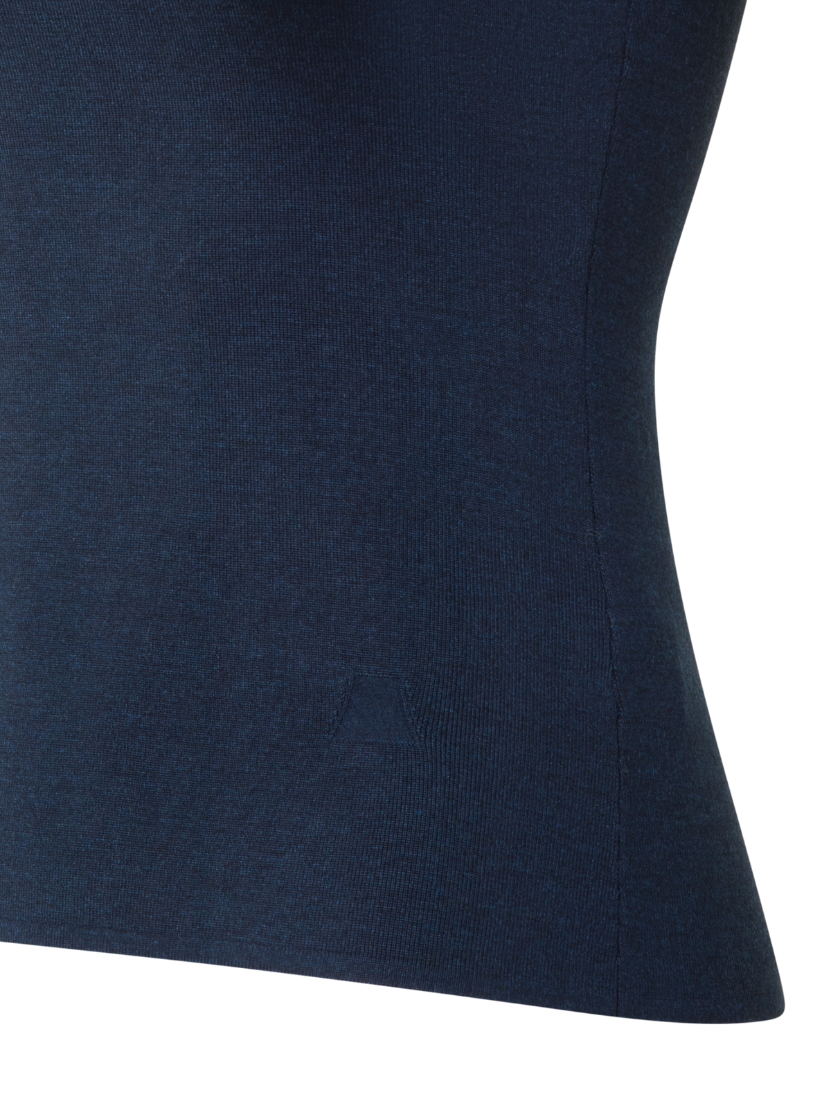 Designer Strick-Tank-Top aus Seiden-Stretch - Dunkelblau - Blau