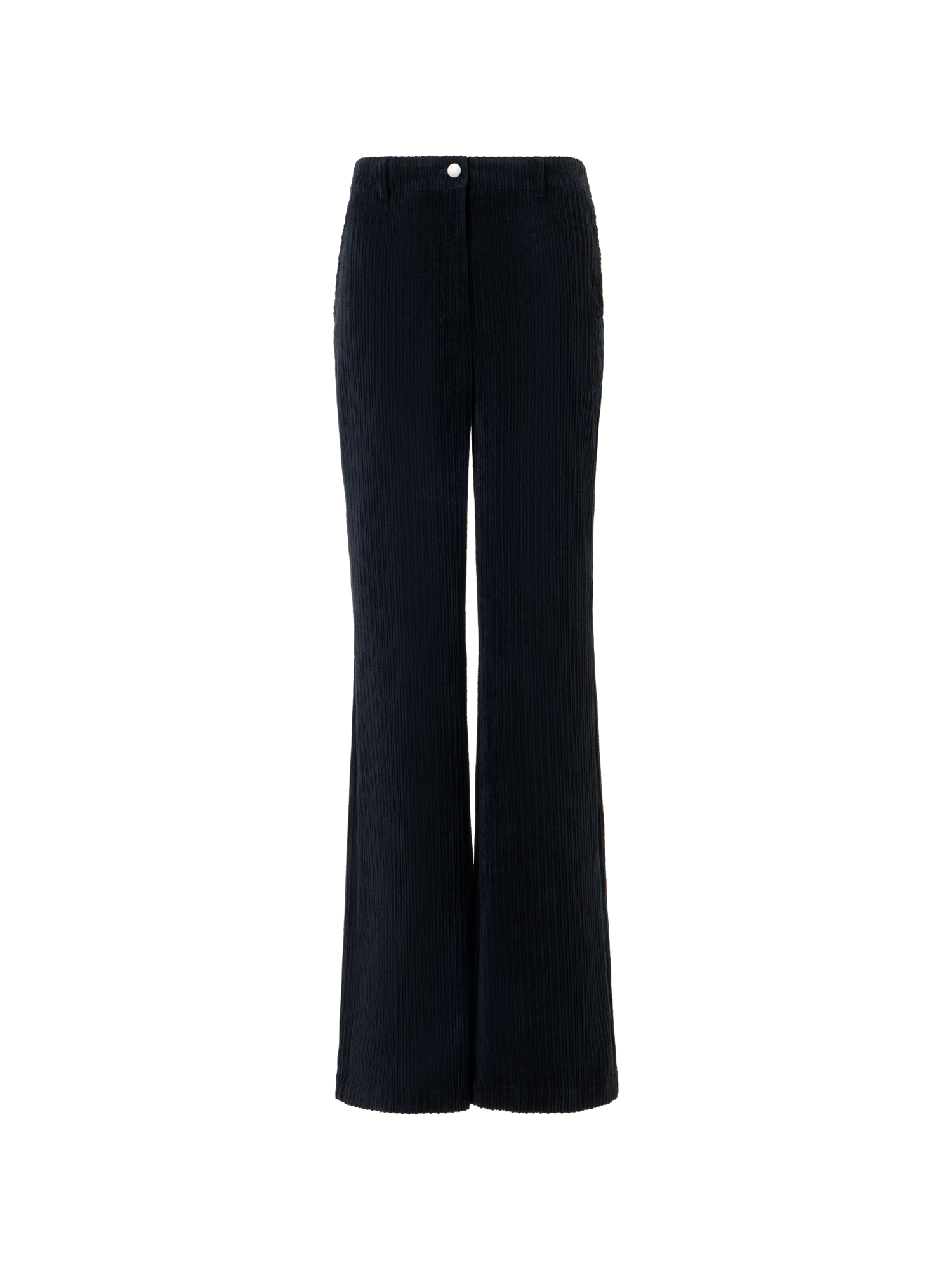 Designer Bootcut Hose aus gewaschenem Techno-Cord - Dunkelblau