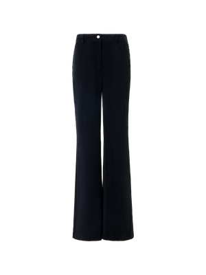 Designer Bootcut Hose aus gewaschenem Techno-Cord - Dunkelblau