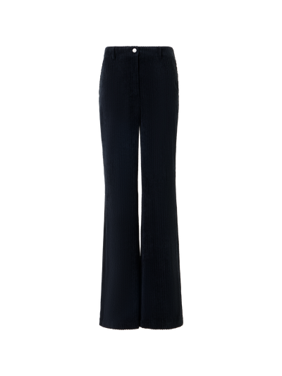 Designer Bootcut Hose aus gewaschenem Techno-Cord - Dunkelblau