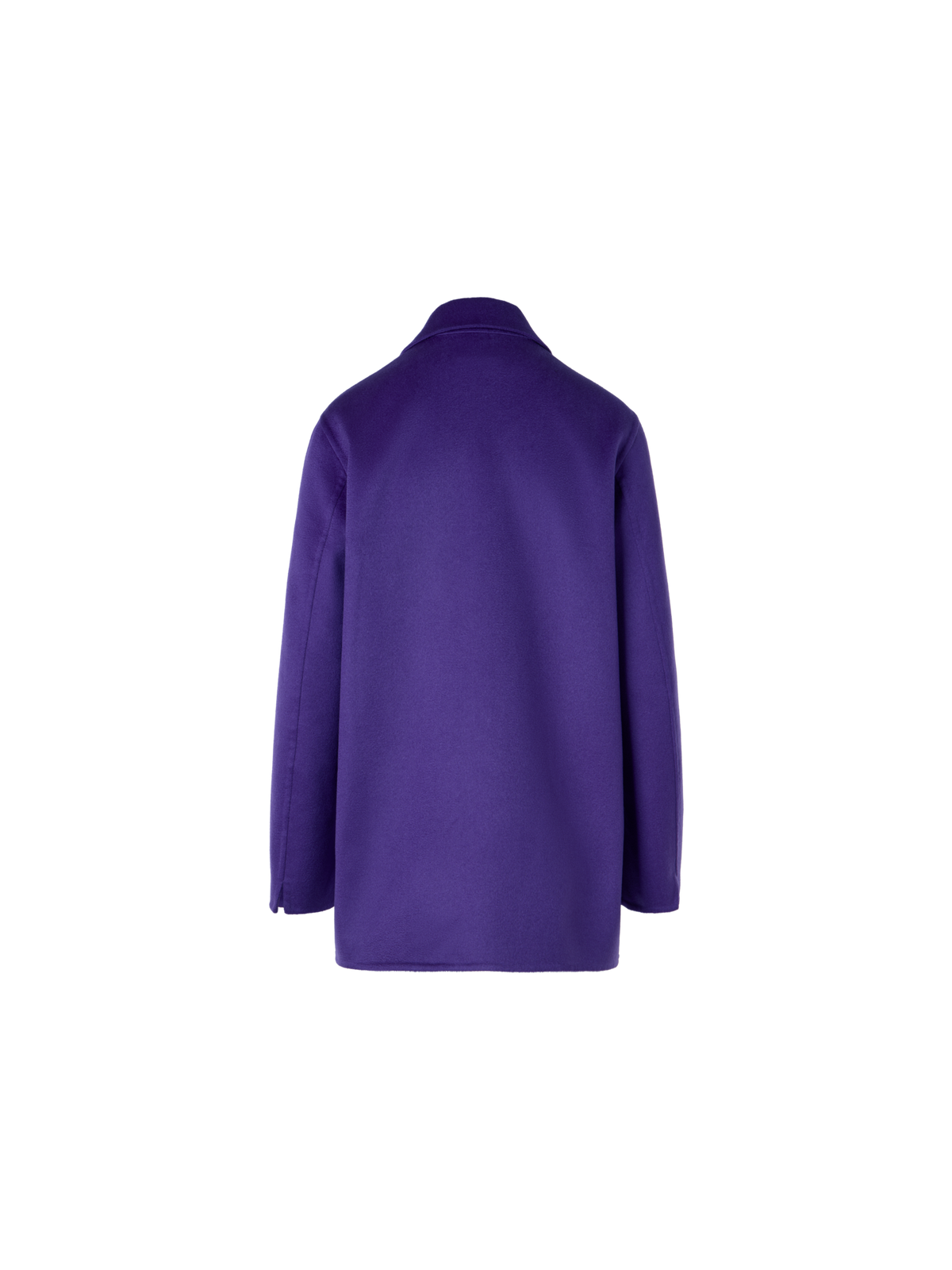 Designer Laars Long Jacke aus Kaschmir-Doubleface - Violett