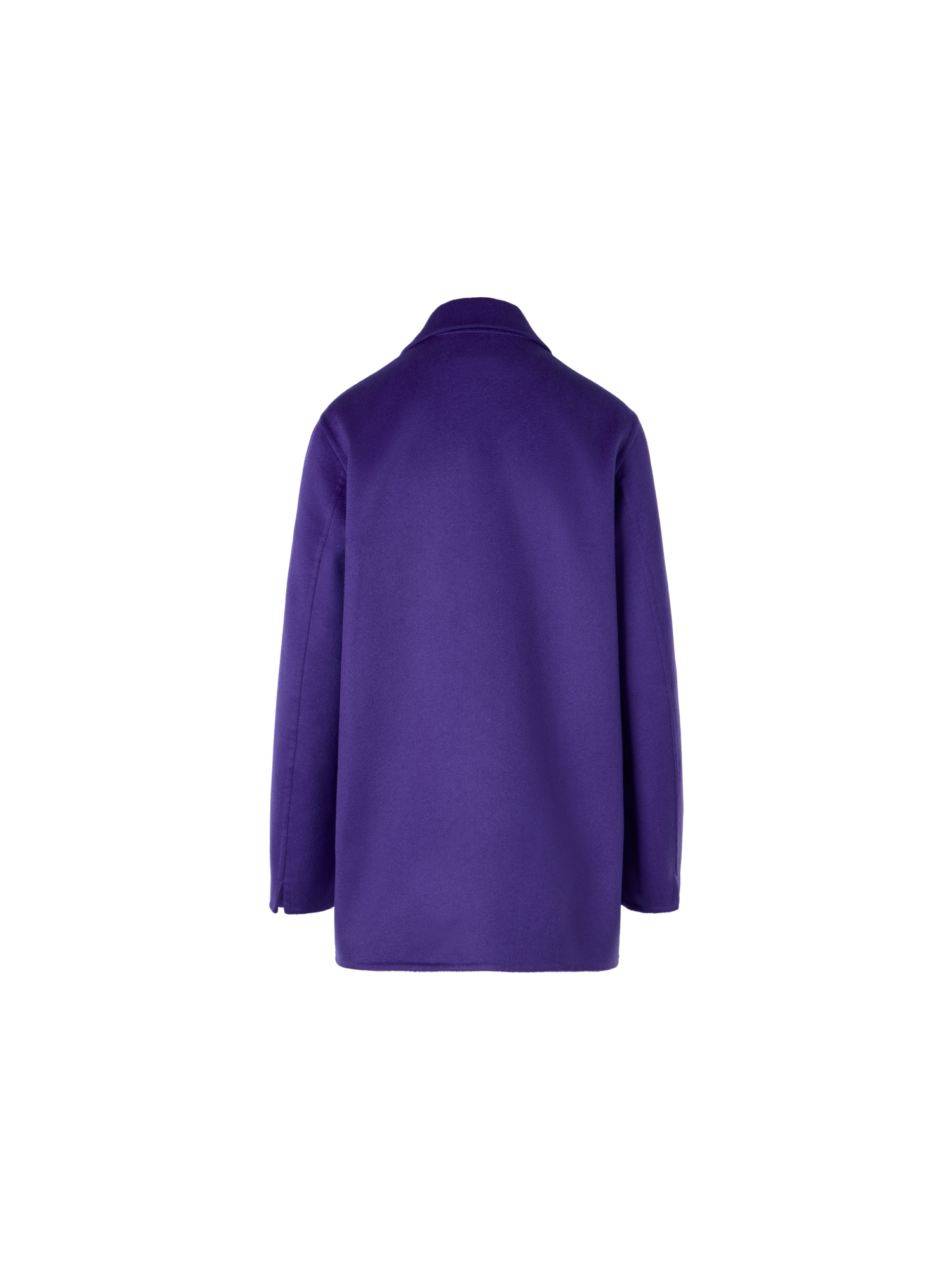 Designer Laars Long Jacke aus Kaschmir-Doubleface - Violett