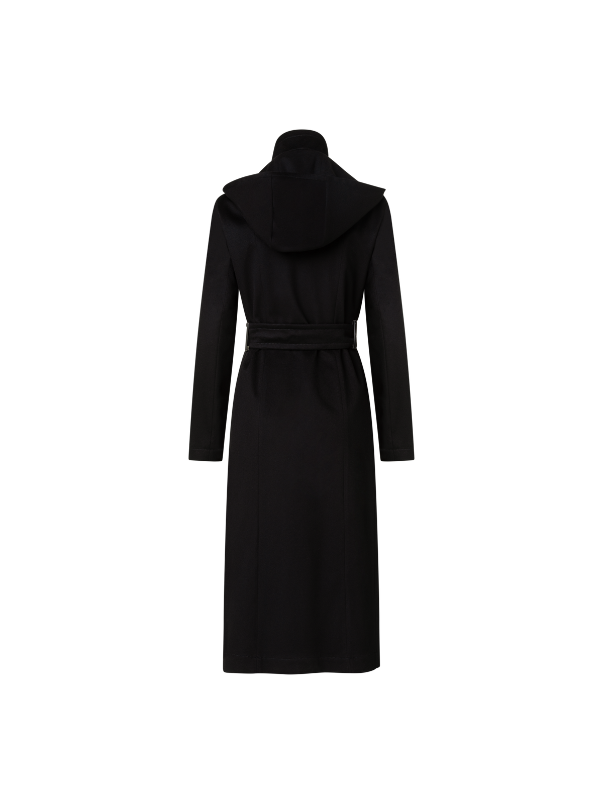 Designer Kaschmirmantel mit Storm-System® Finish - Schwarz