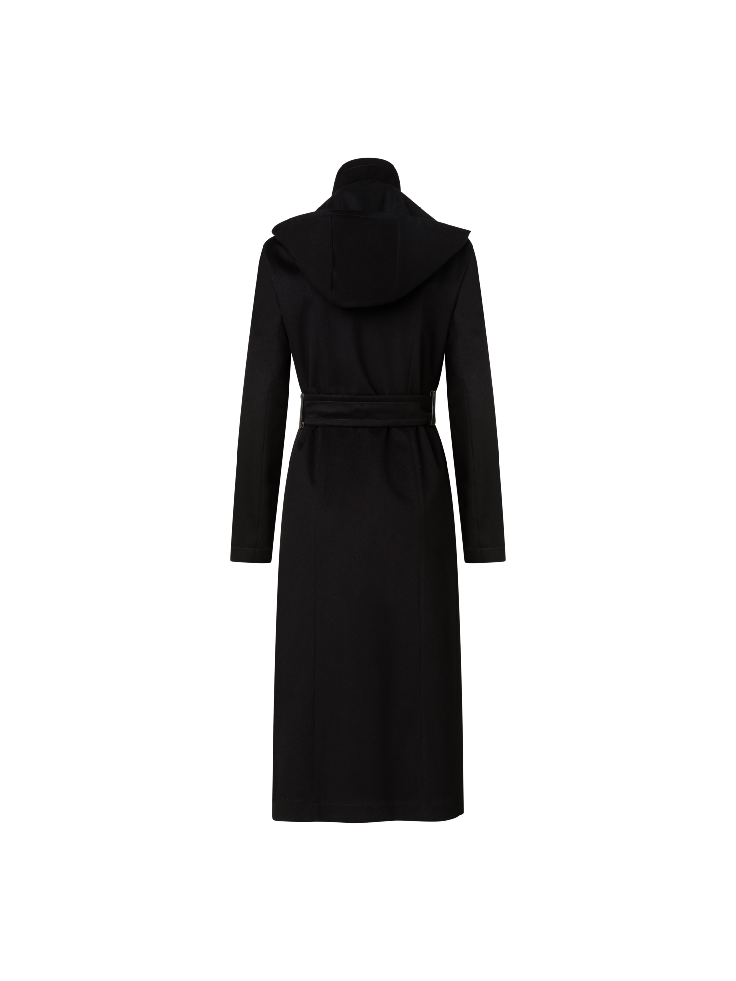 Designer Kaschmirmantel mit Storm-System® Finish - Schwarz