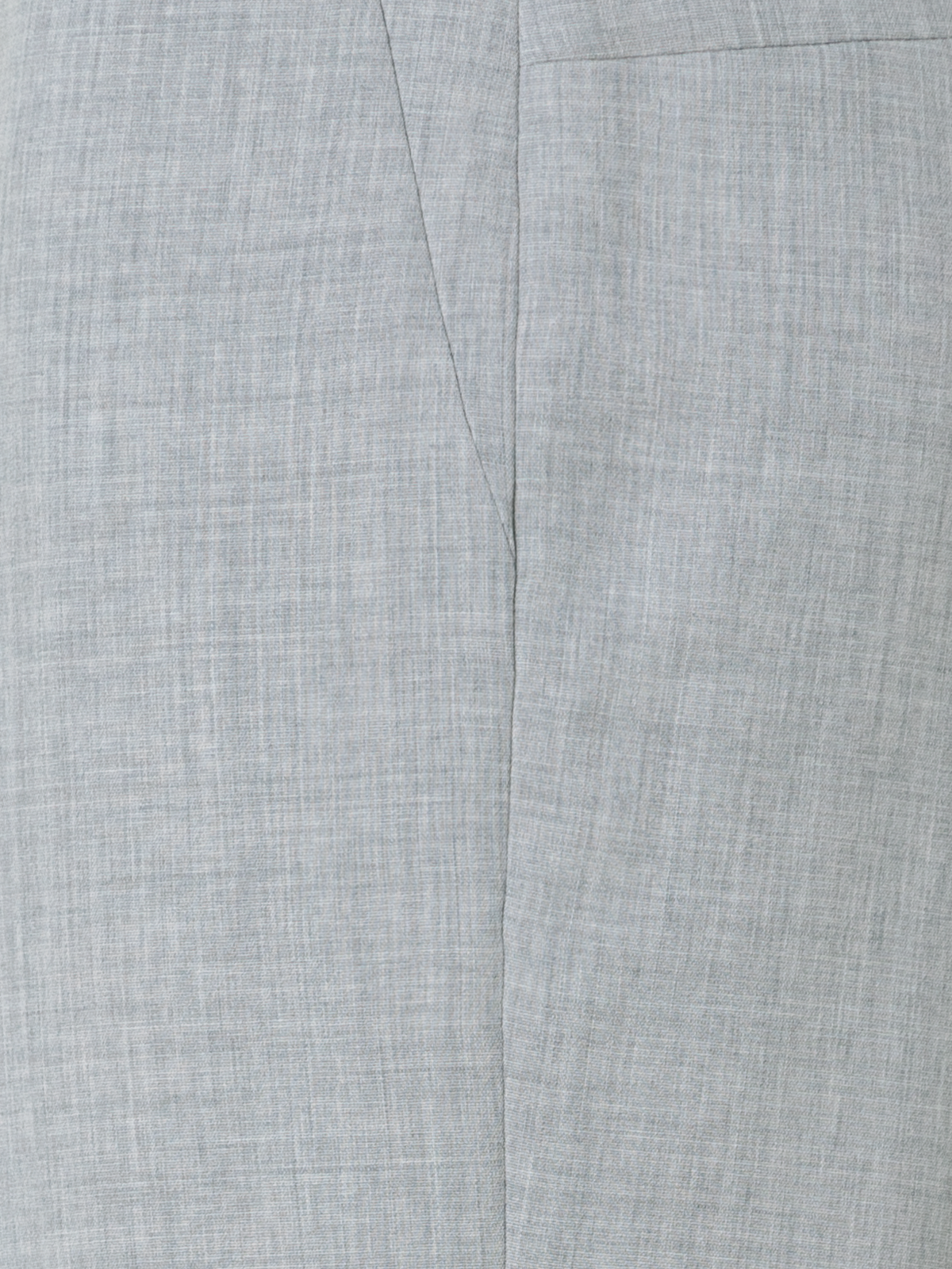 Designer Tapered Hose aus Woll-Doubleface - Grau