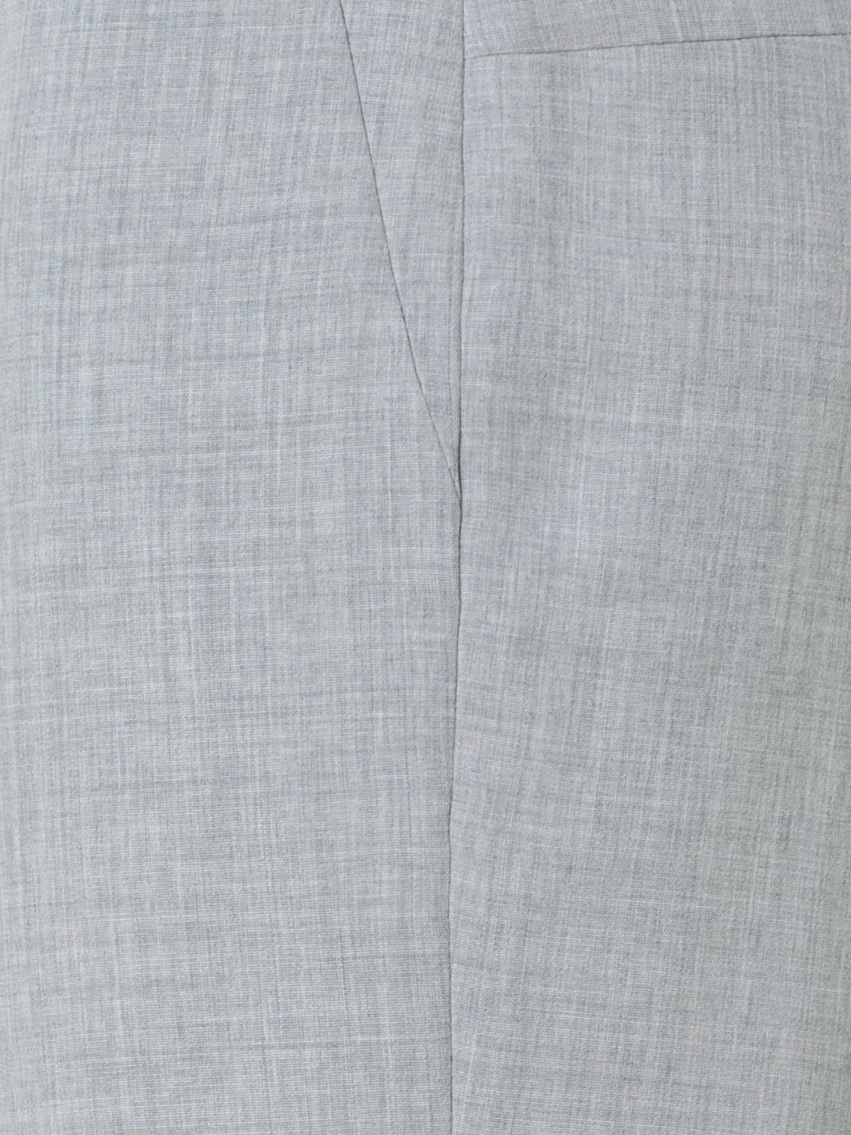 Designer Tapered Hose aus Woll-Doubleface - Grau