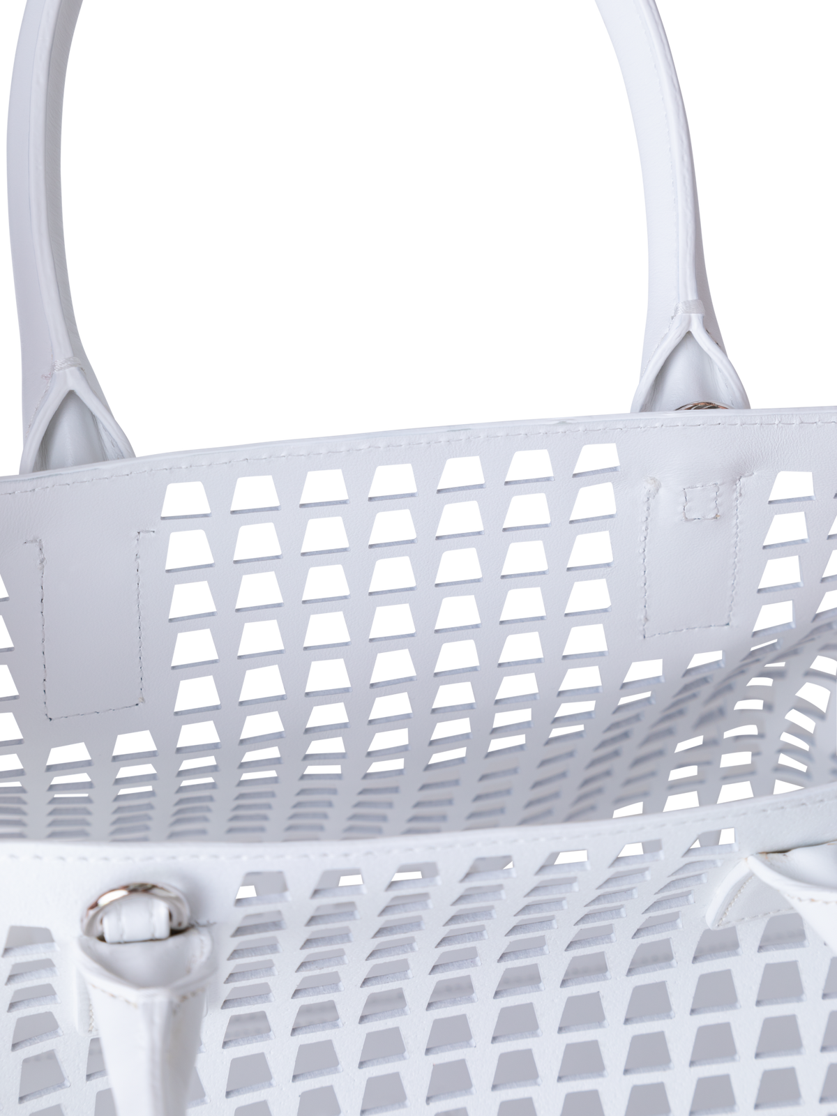 Designer Ai Little Top Handle Tote - Weiss