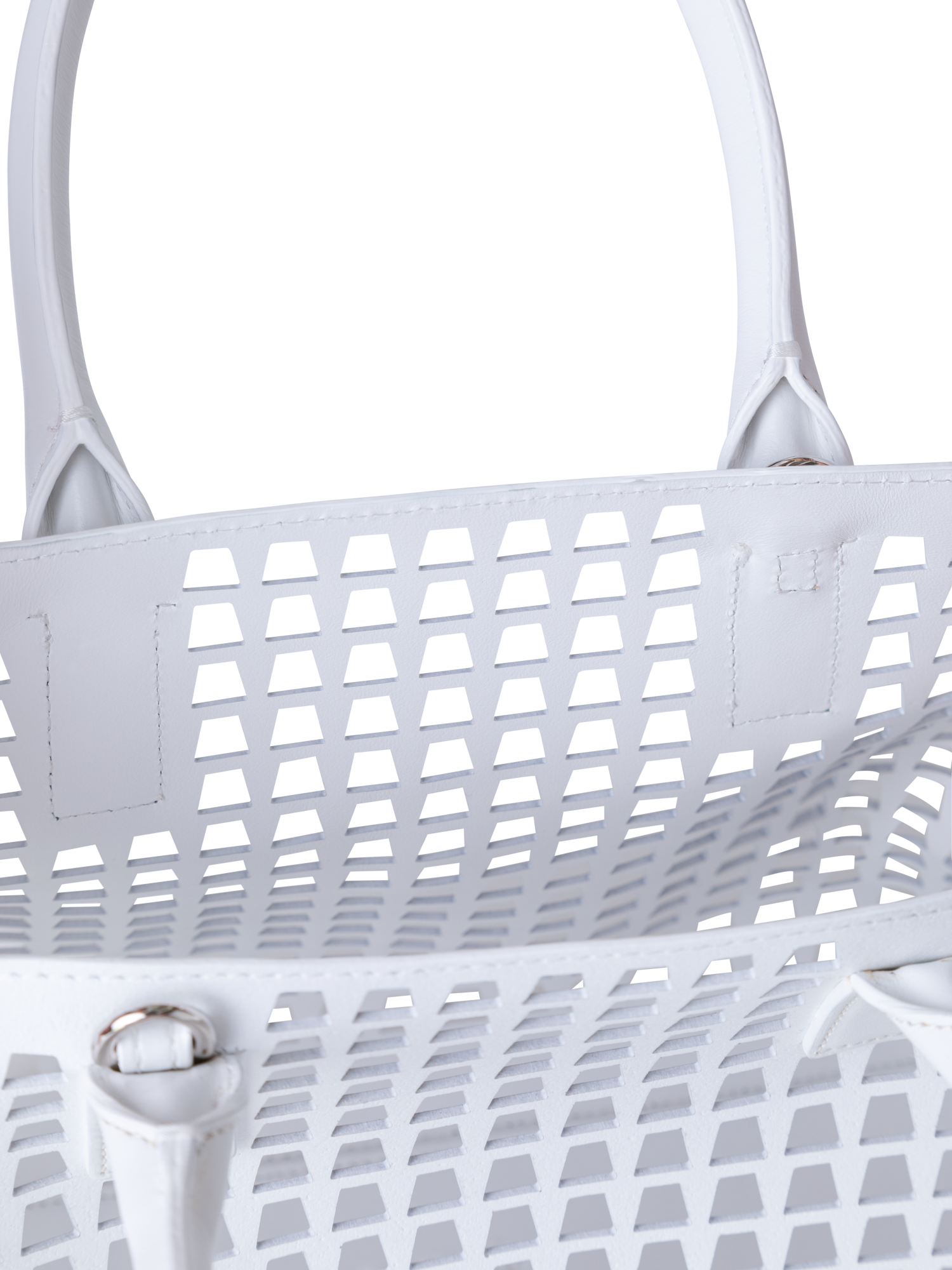 Designer Ai Little Top Handle Tote - Weiss