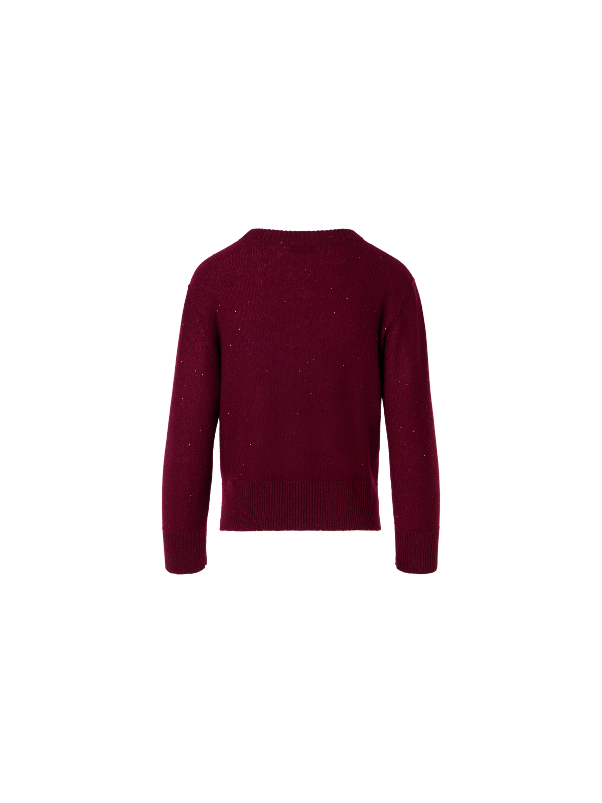 Designer Kaschmirpullover mit feinen Pailletten - Rot