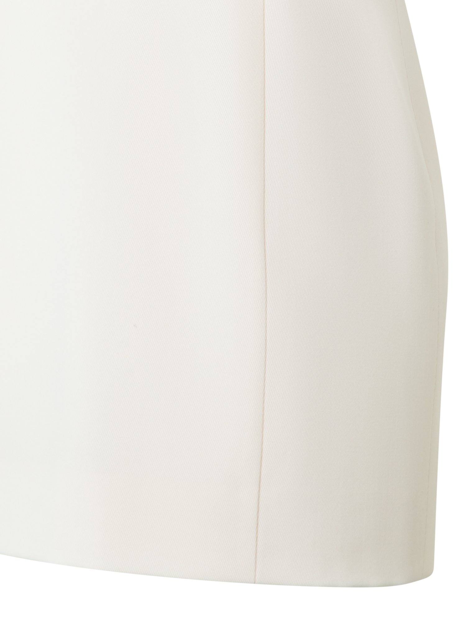 Designer Kurzes Trikotin-Etuikleid mit Metallringen - Ecru - Weiss