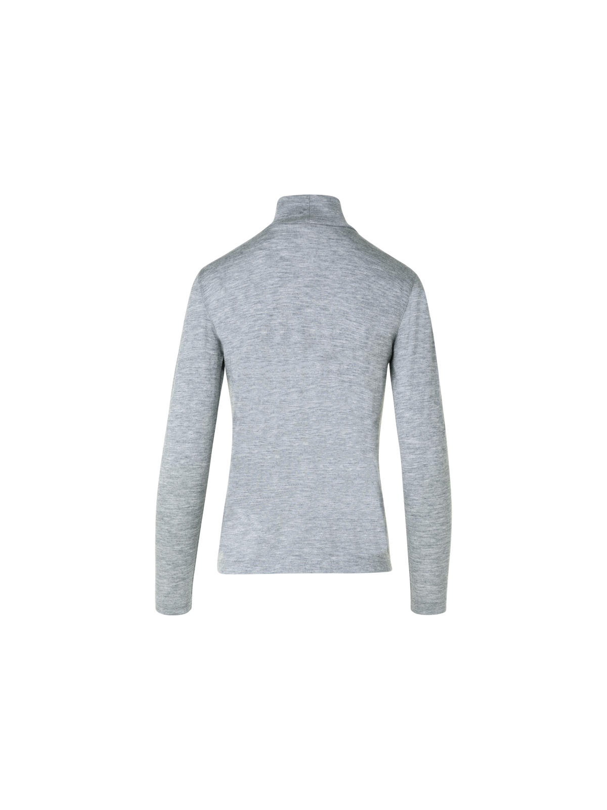 Designer Rollkragenpullover aus Kaschmir-Seiden-Jersey - Grau