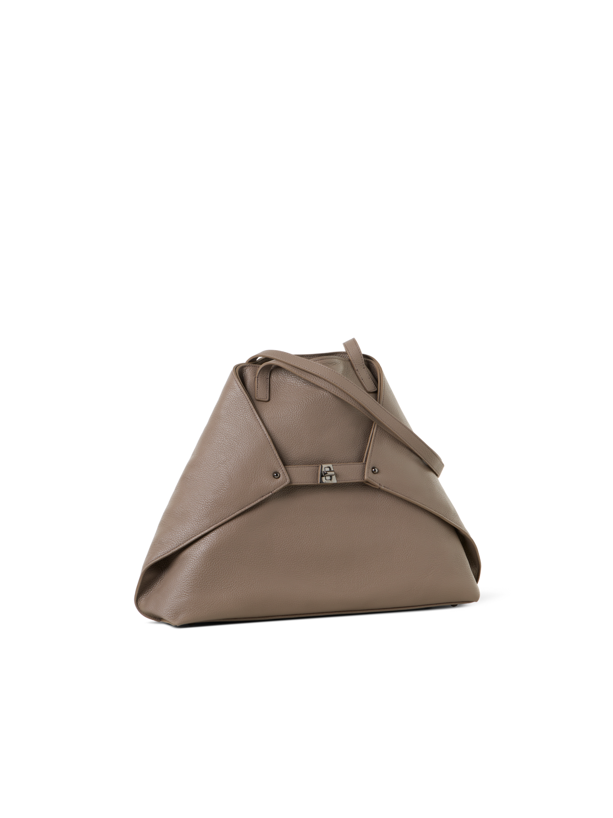 Designer Ai Medium Shoulder Tote - Beige