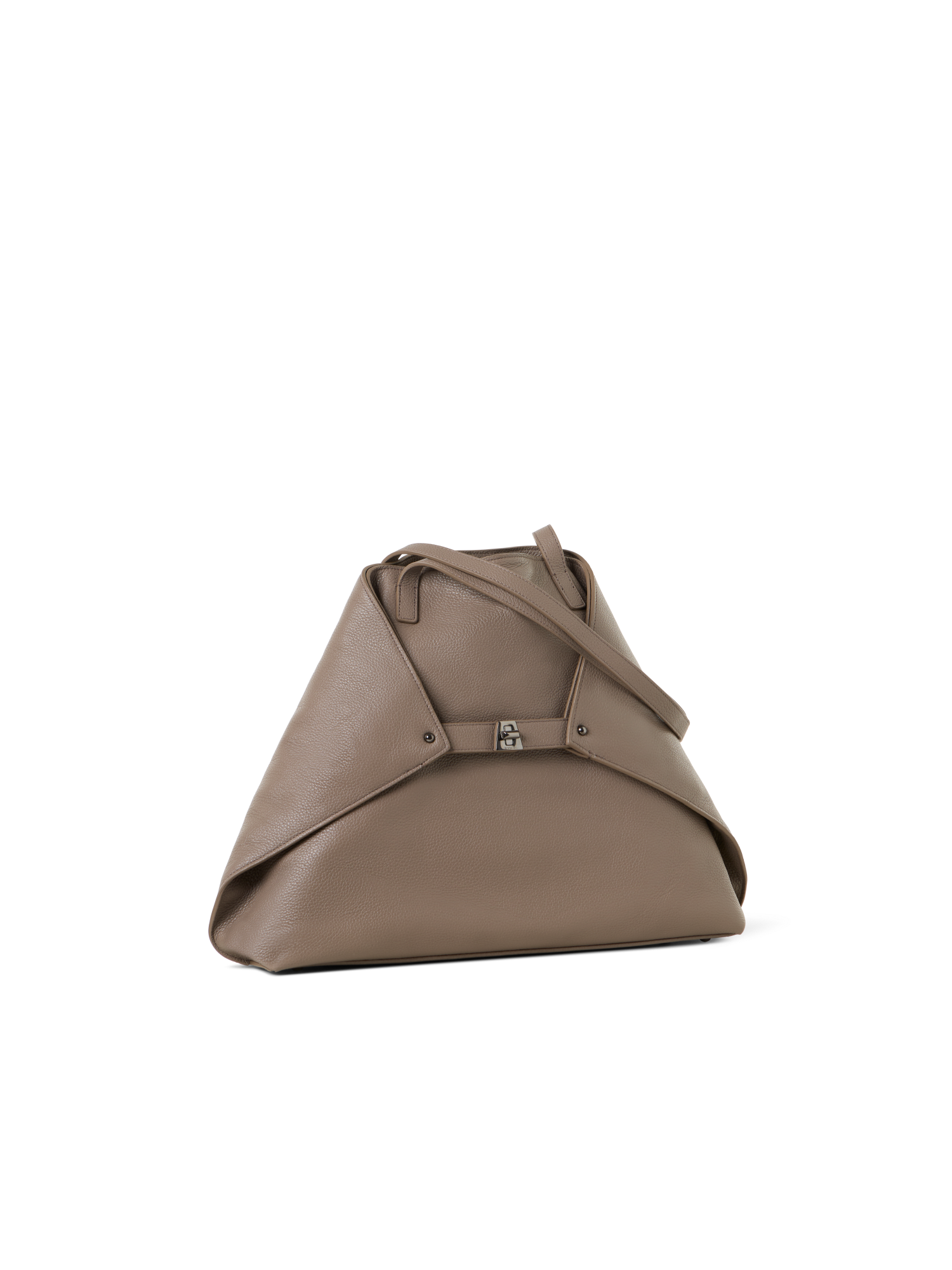 Designer Ai Medium Shoulder Tote - Beige