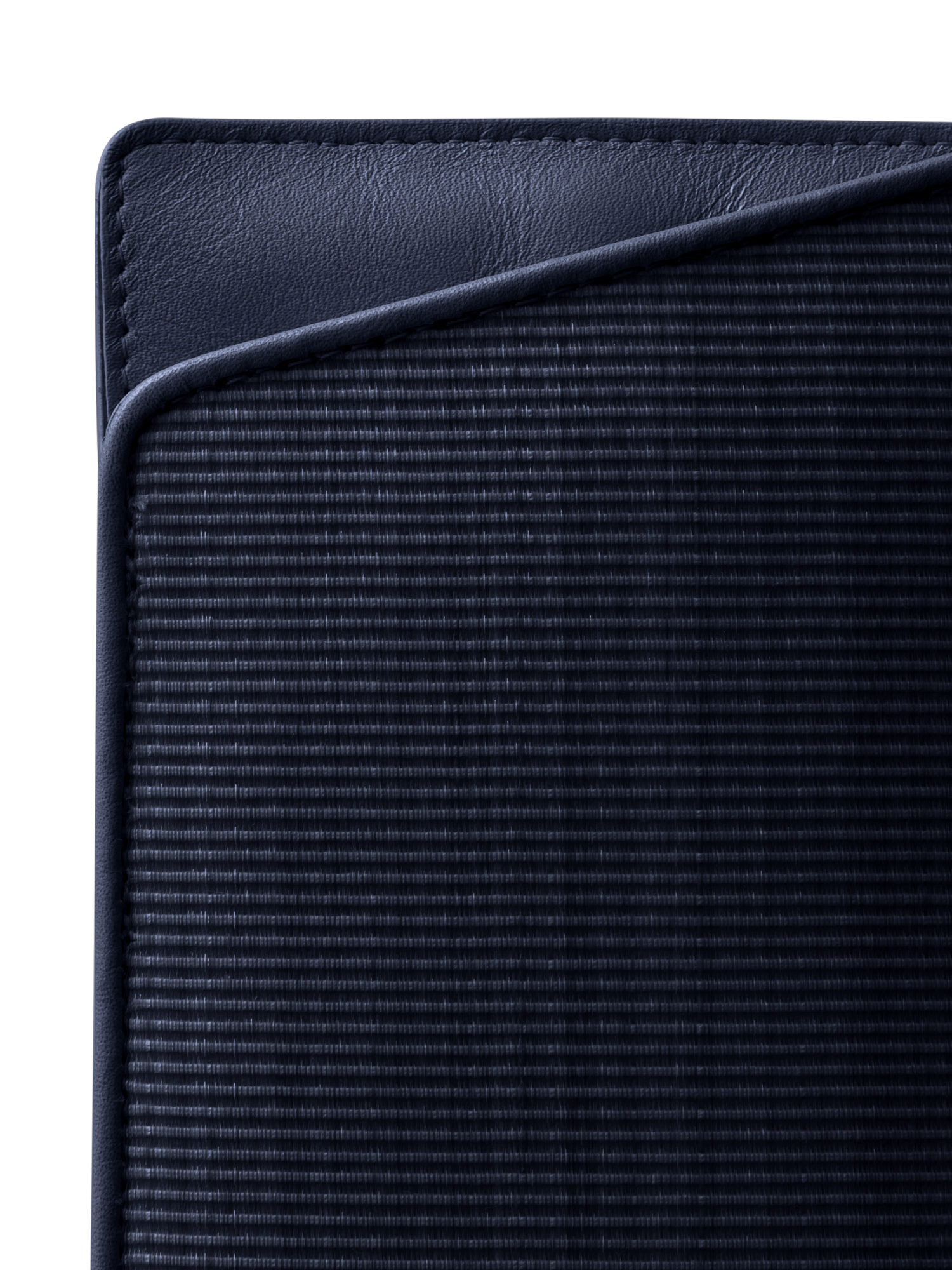 Designer Brillenetui aus Rosshaar und Leder - Dunkelblau - Blau