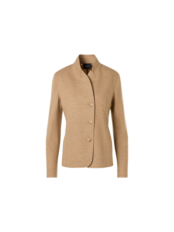 Designer Lima Kurzjacke aus Kaschmirjersey - Braun