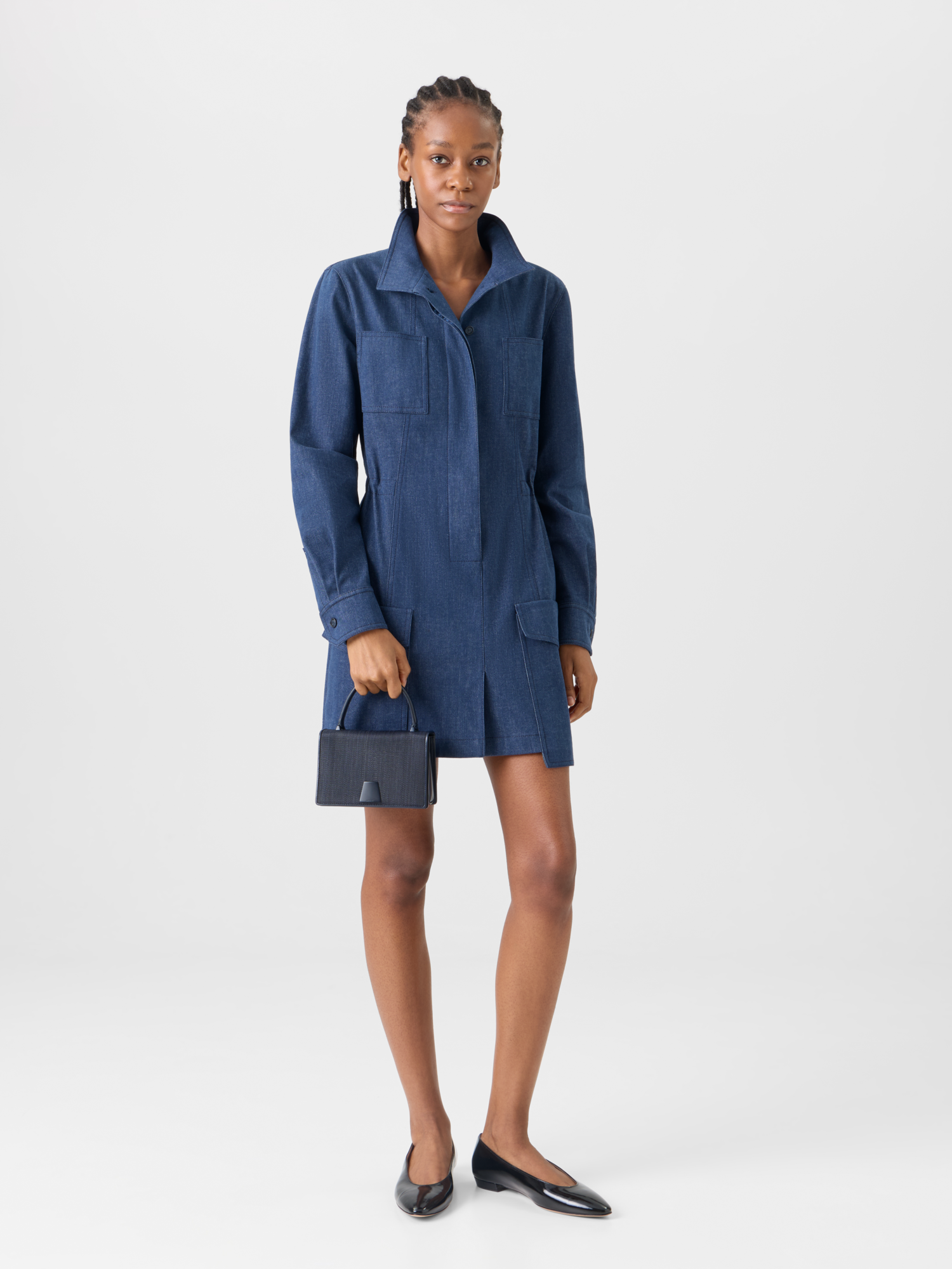 Designer Alice Mini Top Handle Bag - Dunkelblau - Blau 