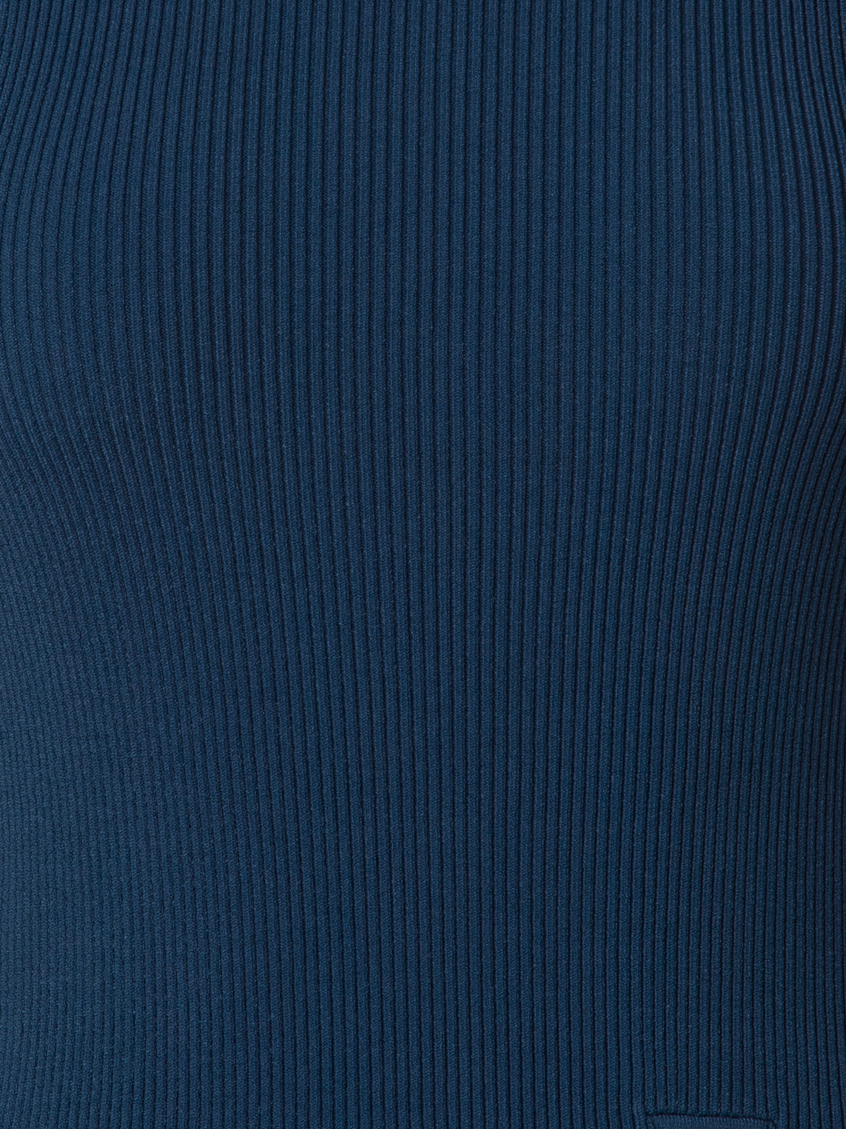 Designer Schlauchkleid aus Rippstrick-Stretch - Dunkelblau - Blau