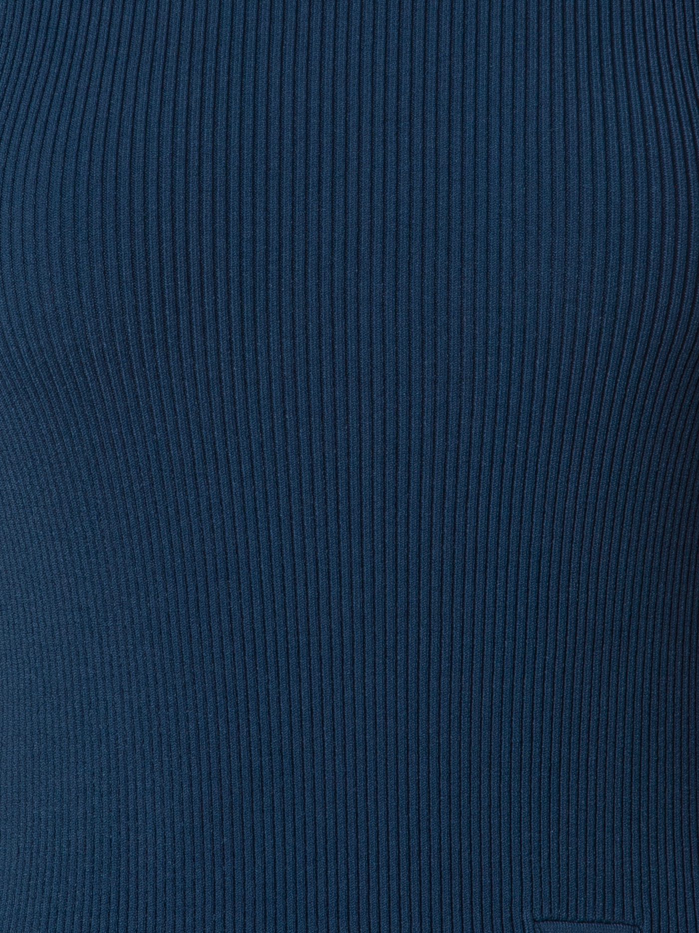 Designer Schlauchkleid aus Rippstrick-Stretch - Dunkelblau - Blau