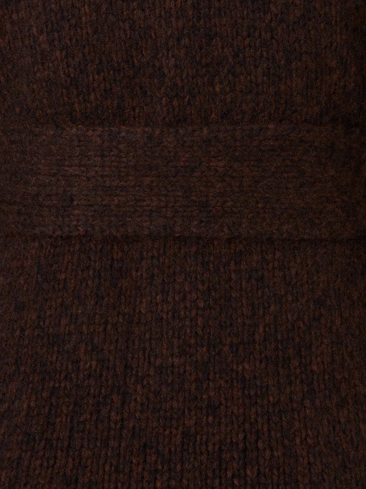 Designer Langer Cardigan aus Kaschmirseide Mouliné - Schwarz - Braun - Bunt