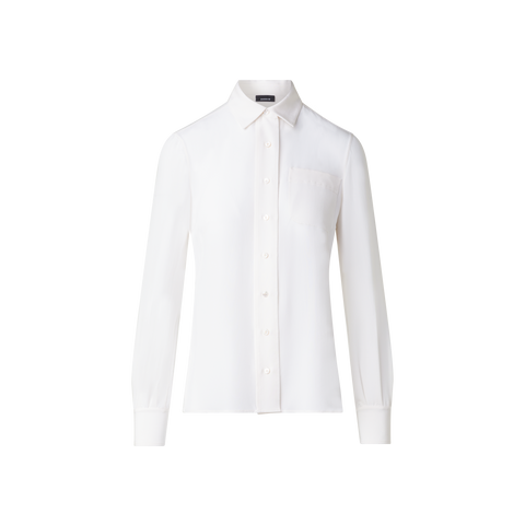 Bluse aus Seiden-Crêpe