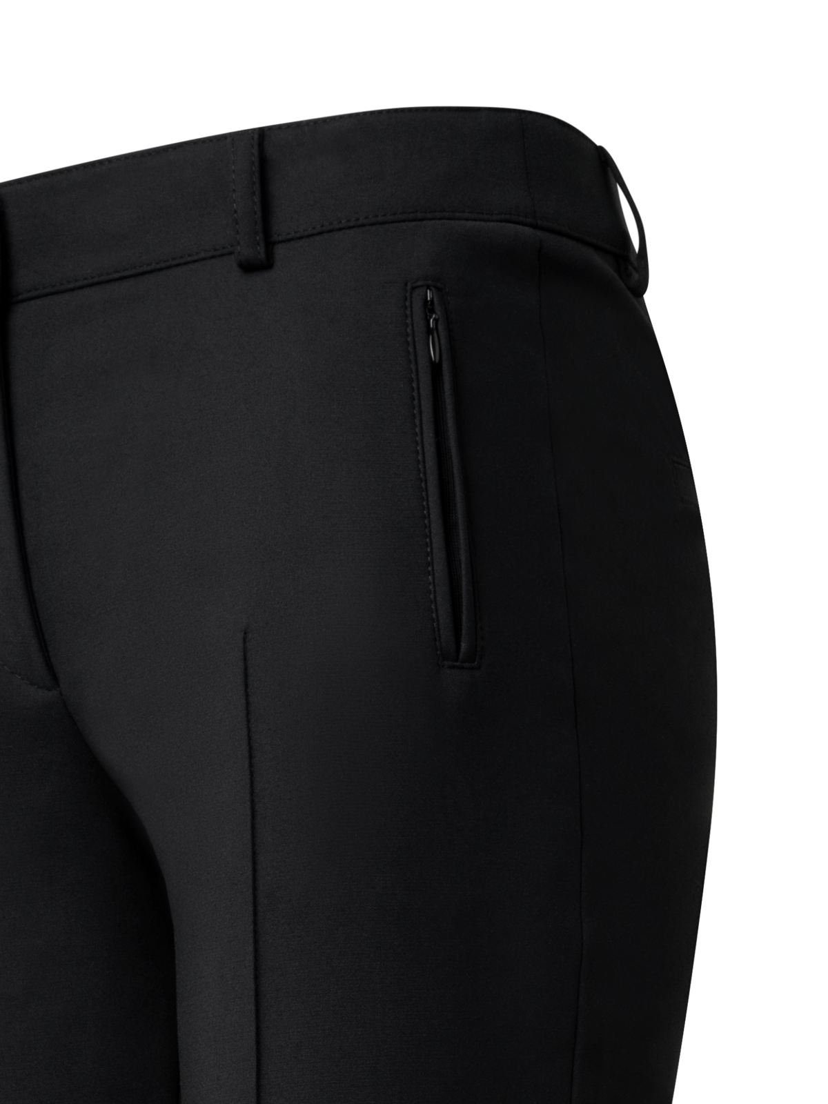 Designer Lange Hose aus Baumwolle mit Stretch - Schwarz