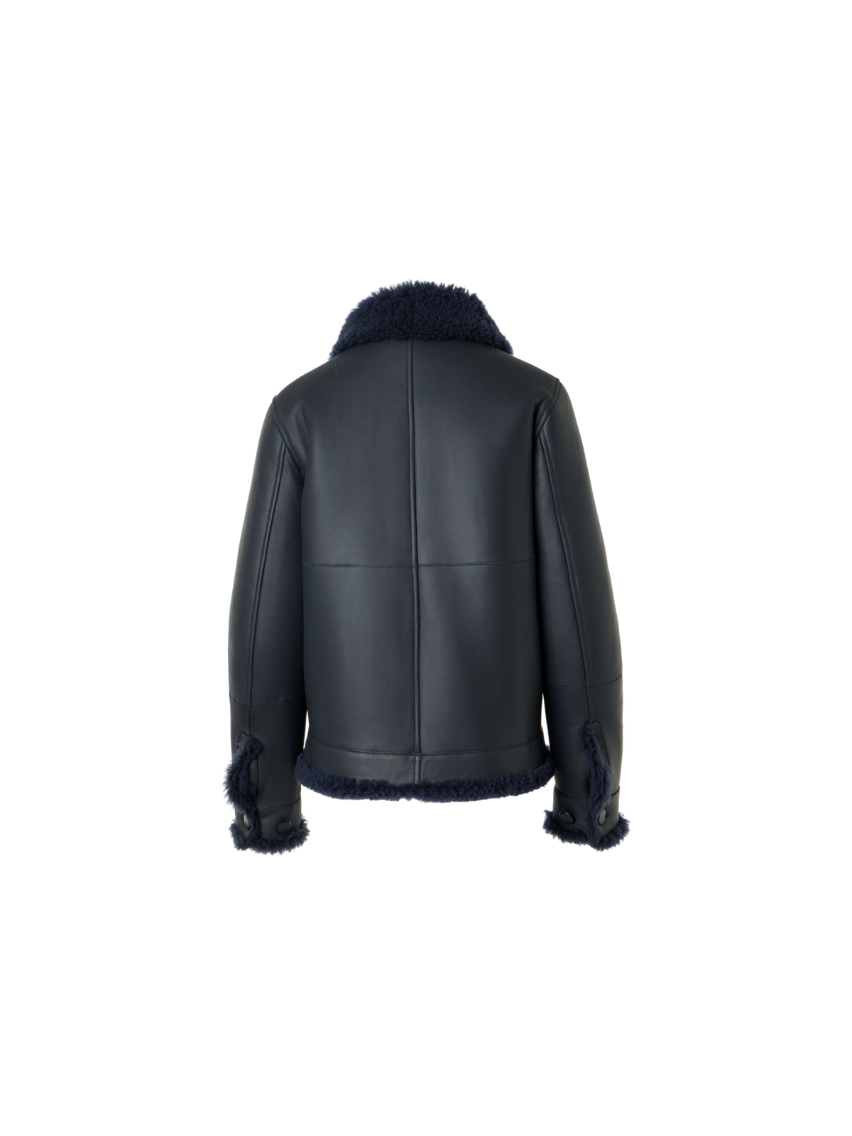 Designer Oversize Lammfell Jacke in Curly Merinillo - Schwarz