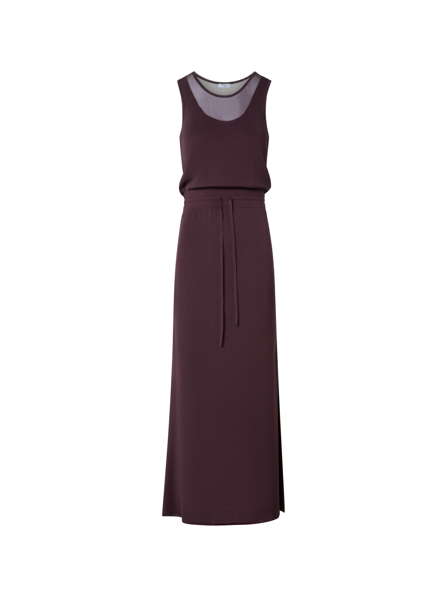 Designer Ärmelloses Midi-Strickkleid - Violett - Rot