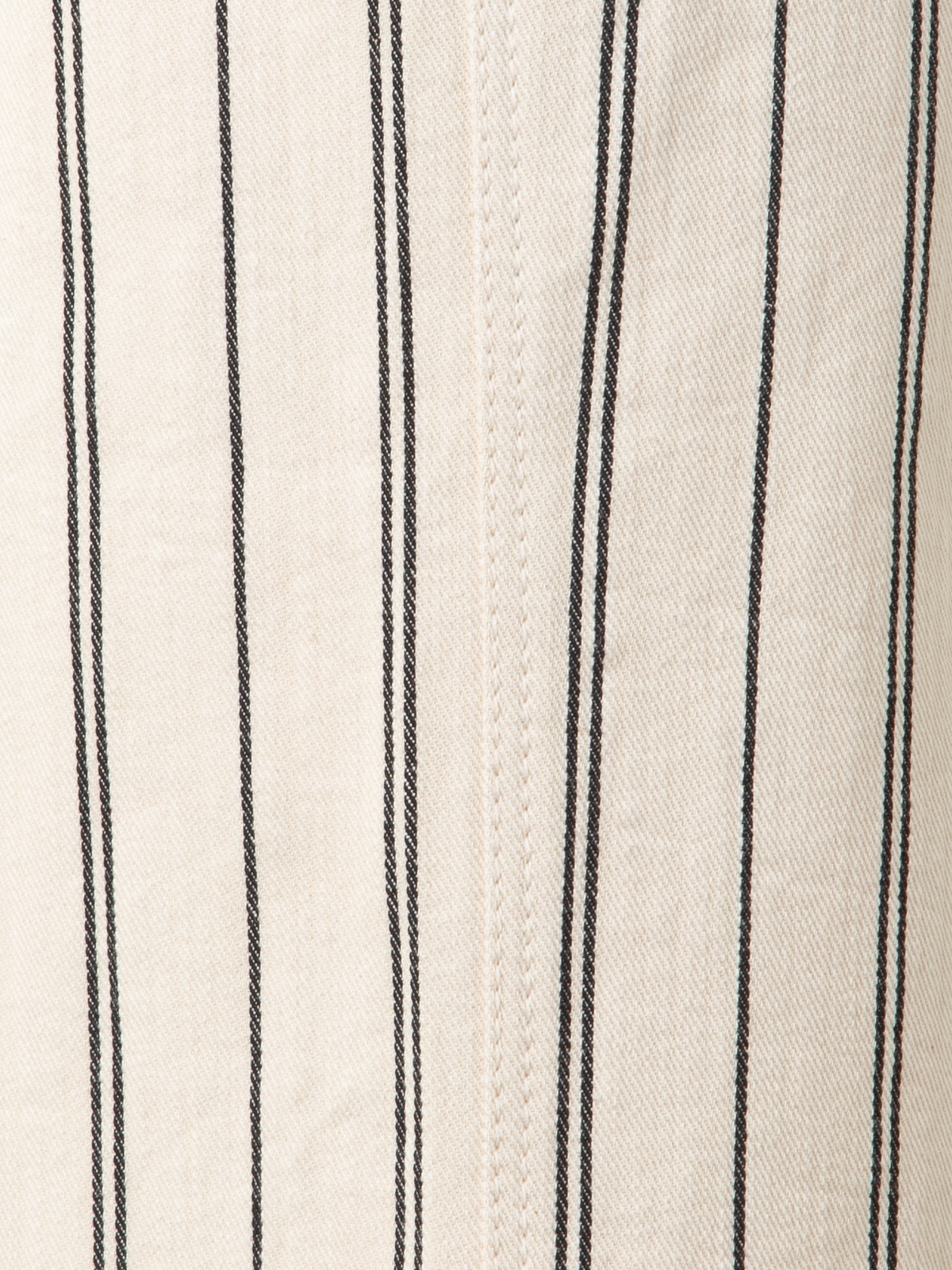 Designer Gestreifte Culotte-Hose aus leichter Baumwolle - Bunt - Ecru - Weiss