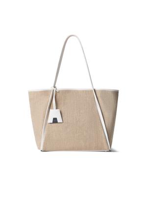 Designer Alex Medium Tote Bag - Beige