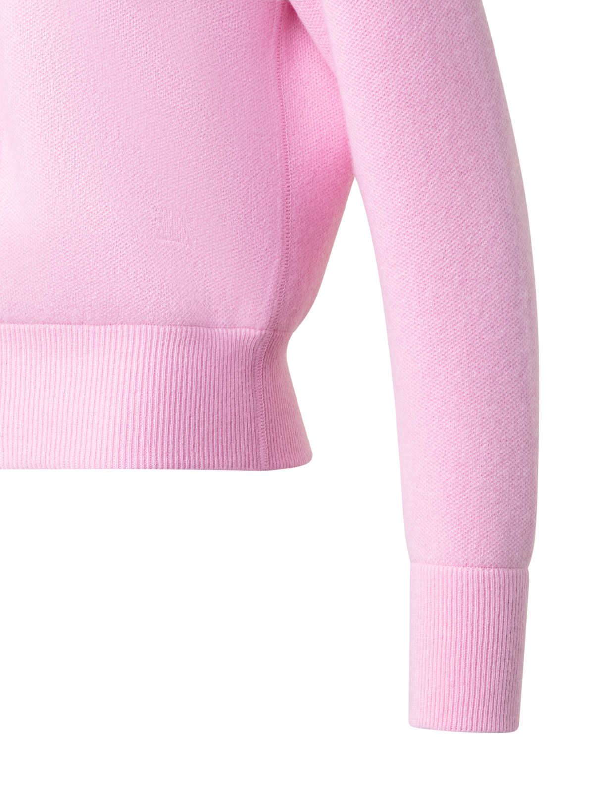 Designer Kurzer Kaschmir-Hoodie - Rosa
