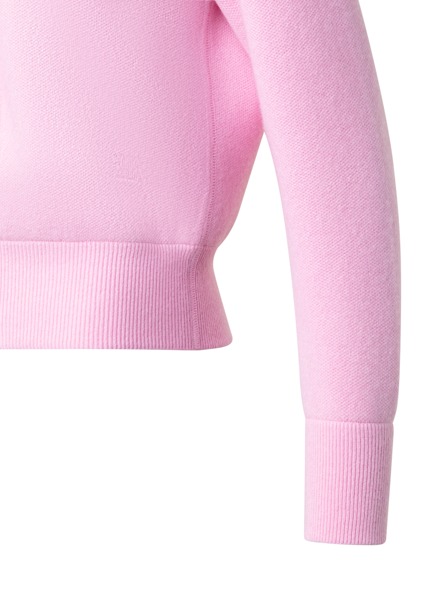 Designer Kurzer Kaschmir-Hoodie - Rosa