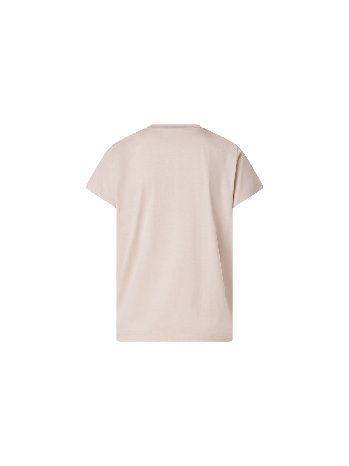 Designer T-Shirt aus Baumwoll-Jersey - Beige