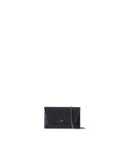 Designer Anouk Envelope Clutch mit Rosshaar-Überschlag - Schwarz