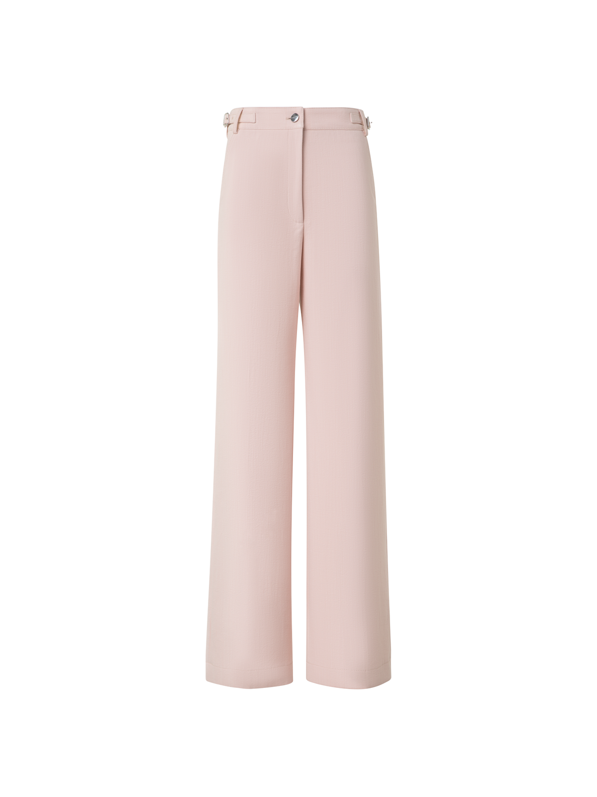 Designer Weite Hose aus Baumwoll-Denim-Stretch - Rosa