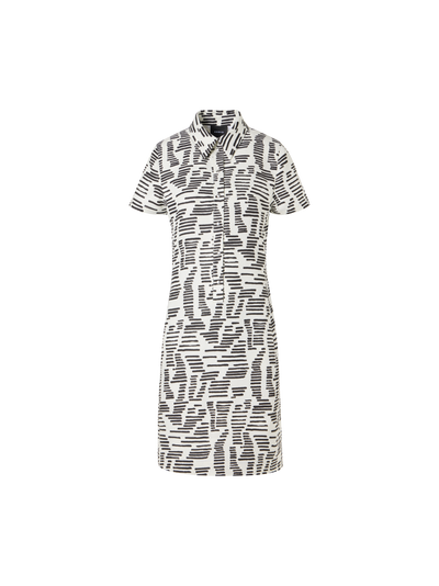 Designer Kurzärmeliges Polo-Kleid mit Dance Movements Print - Bunt