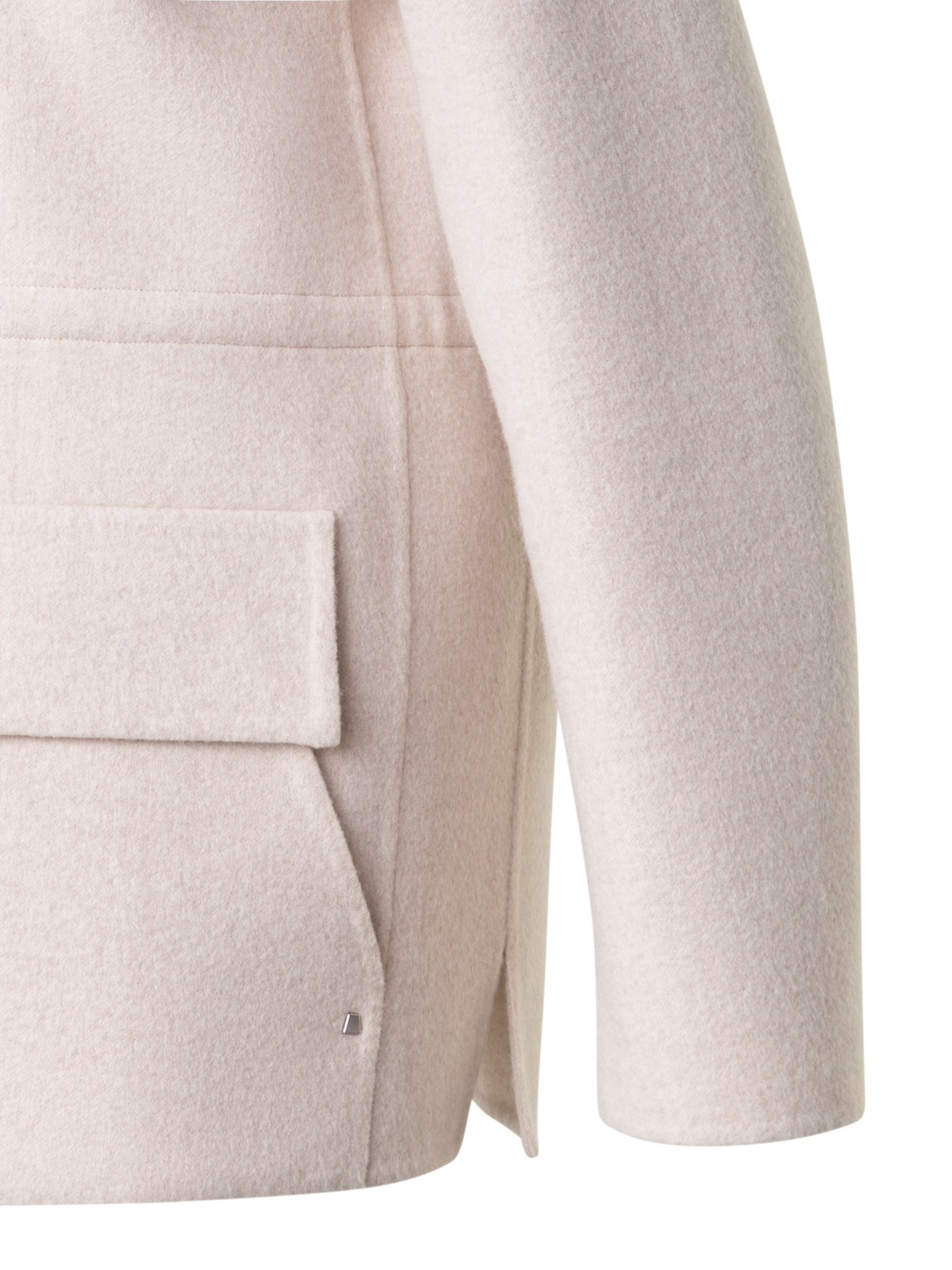 Designer Oversize Jacke aus Kaschmir-Doubleface - Beige