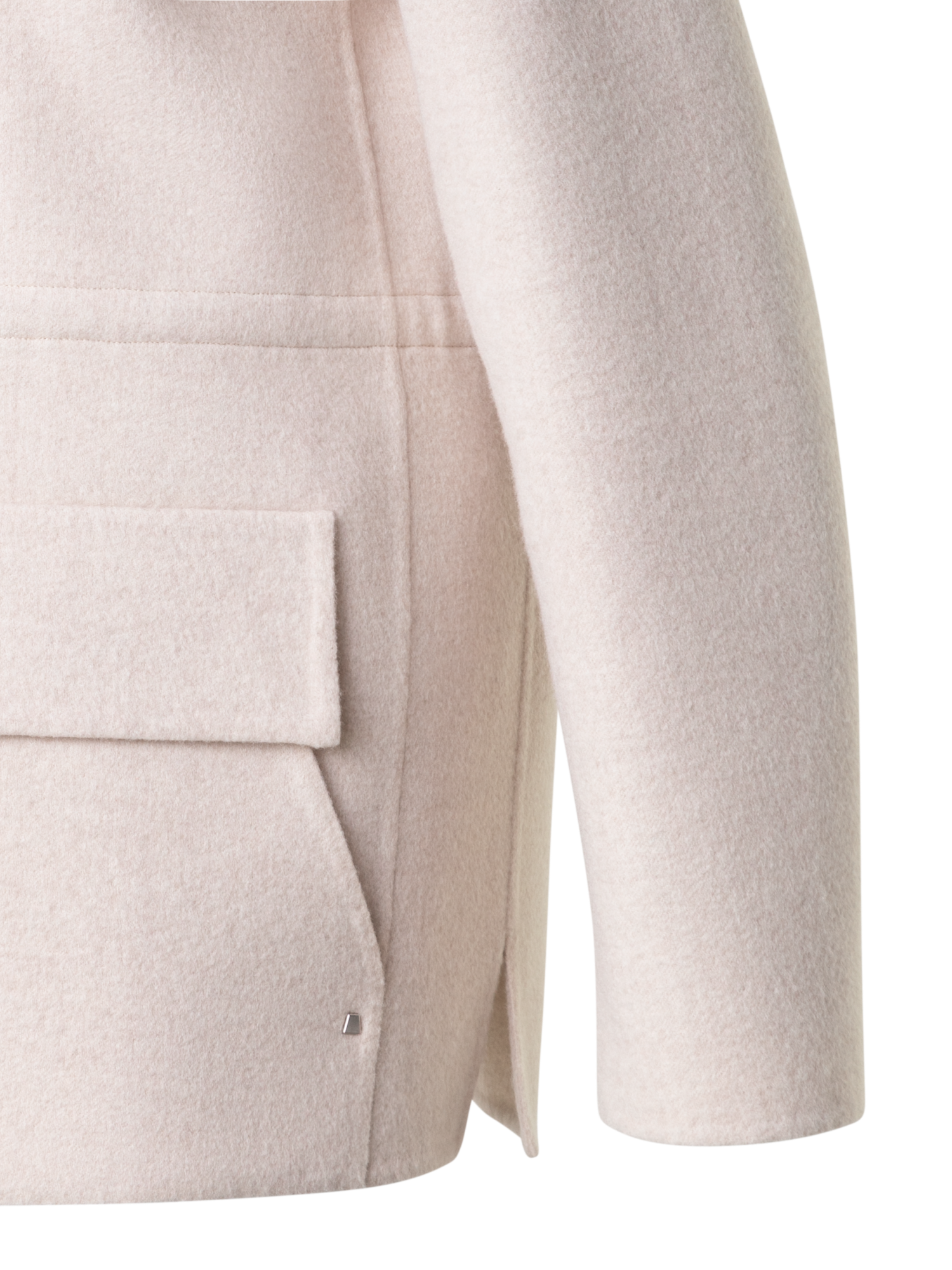 Designer Oversize Jacke aus Kaschmir-Doubleface - Beige